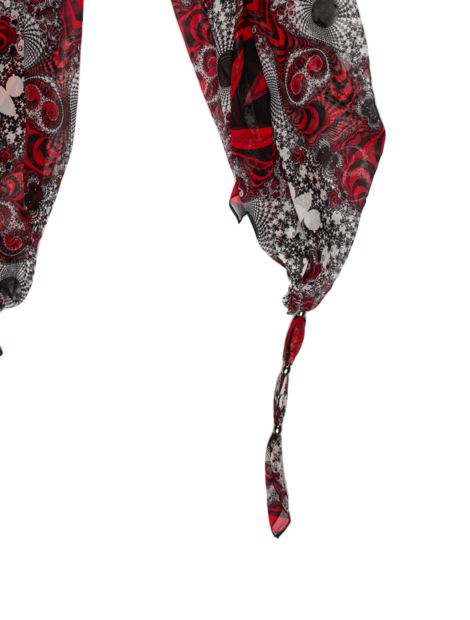 Thomas Wylde Silk Floral Print Scarf