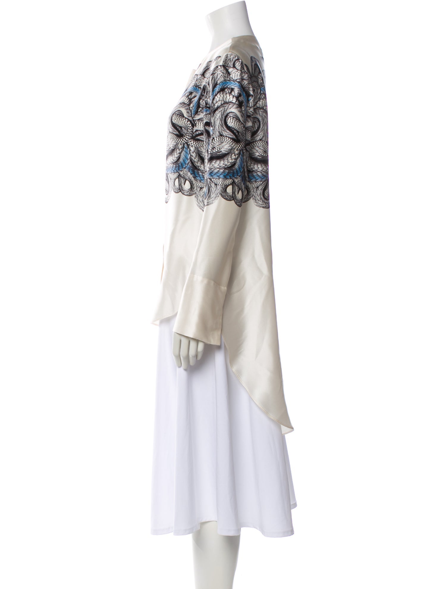 Thomas Wylde Silk Printed Blouse