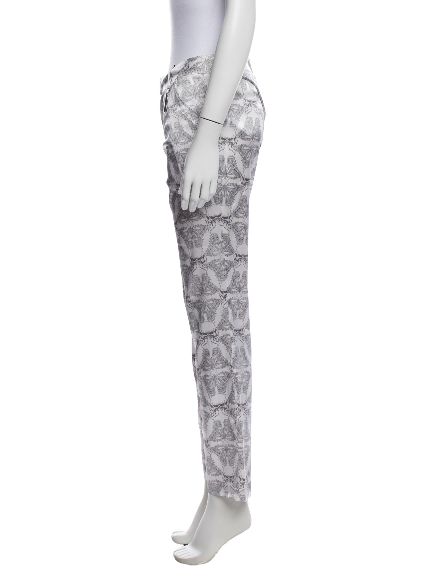 Thomas Wylde Silk Straight Leg Pants