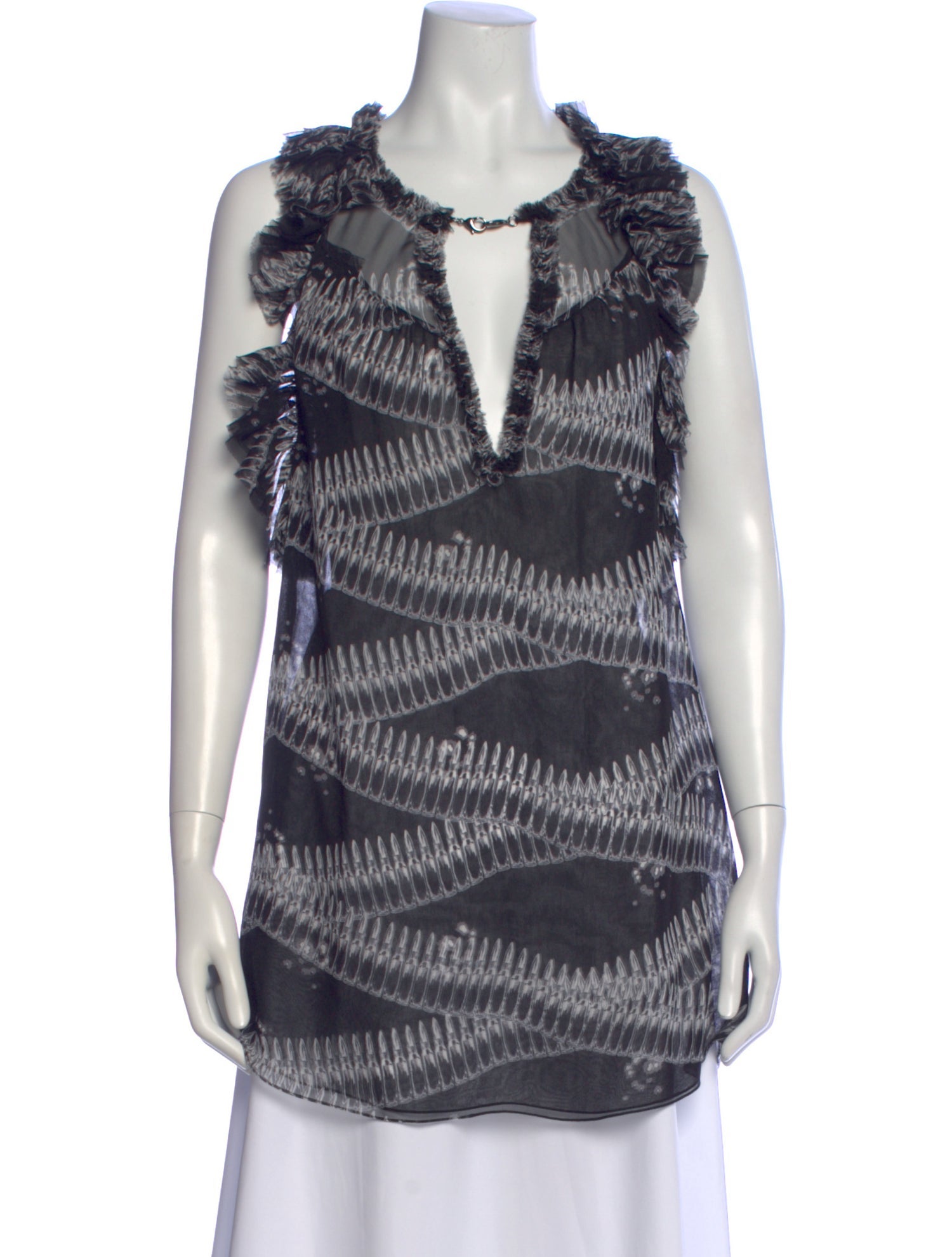 Thomas Wylde Silk Printed Top