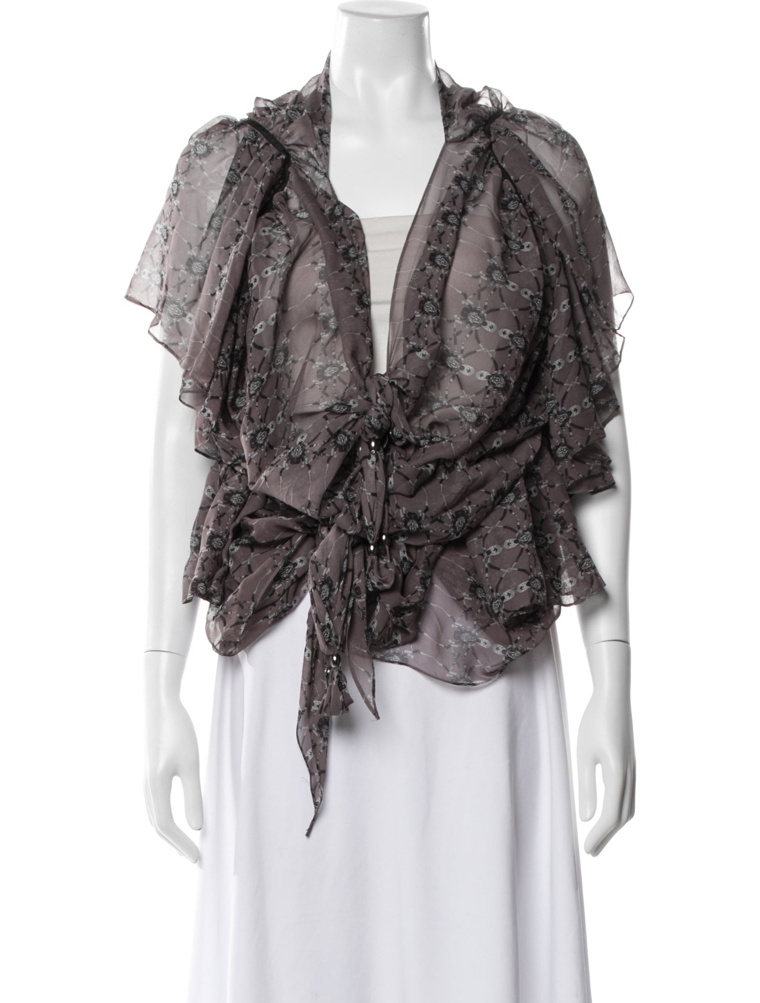 Thomas Wylde Silk Printed Vest