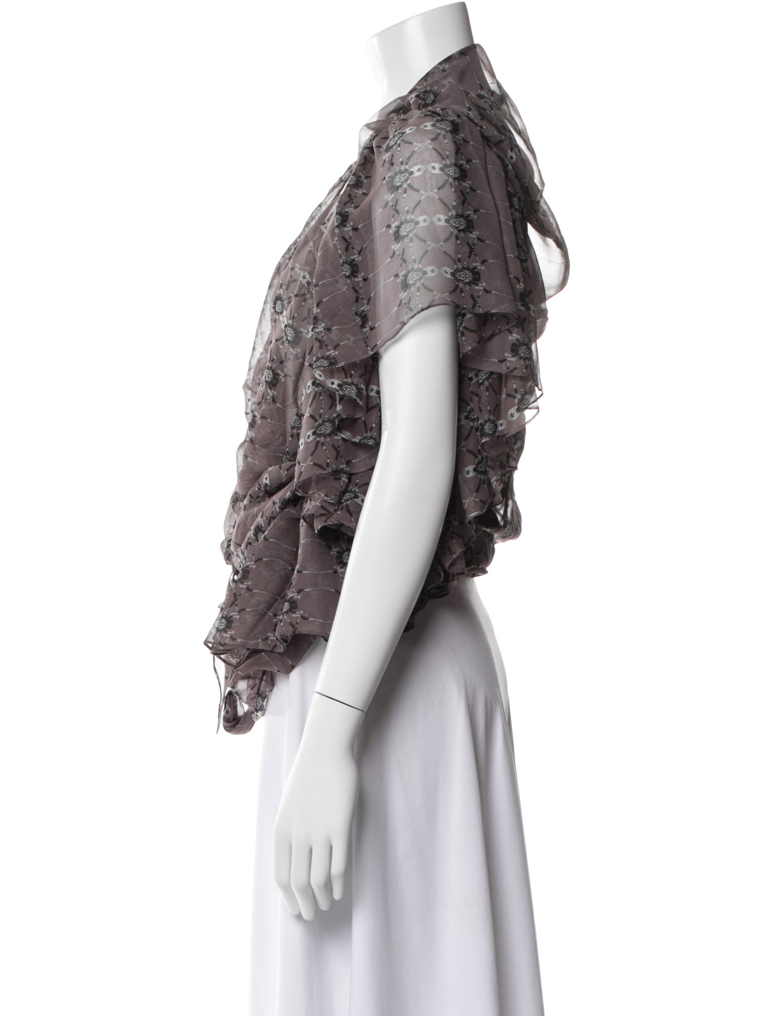 Thomas Wylde Silk Printed Vest