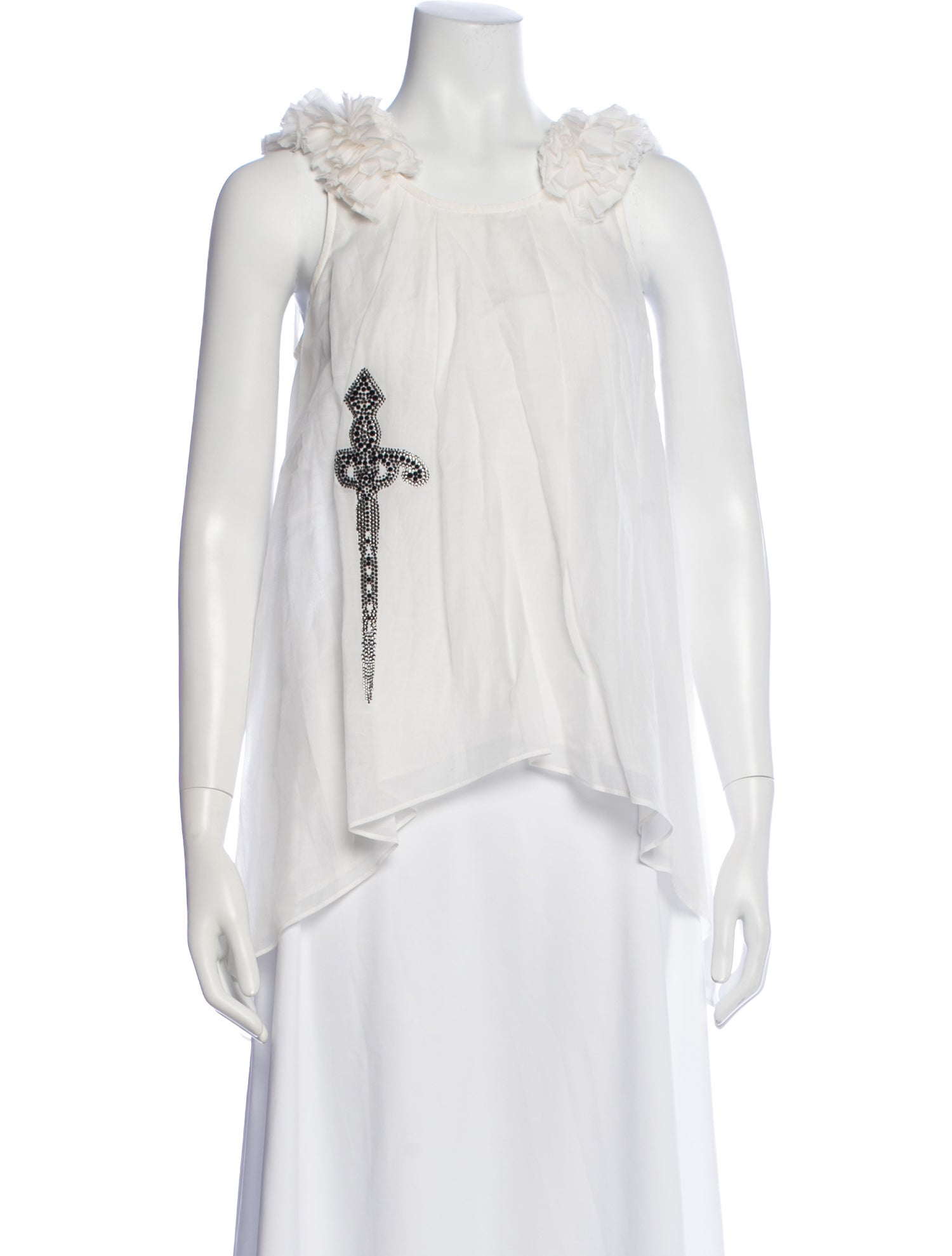 Thomas Wylde Graphic Print Crew Neck Top