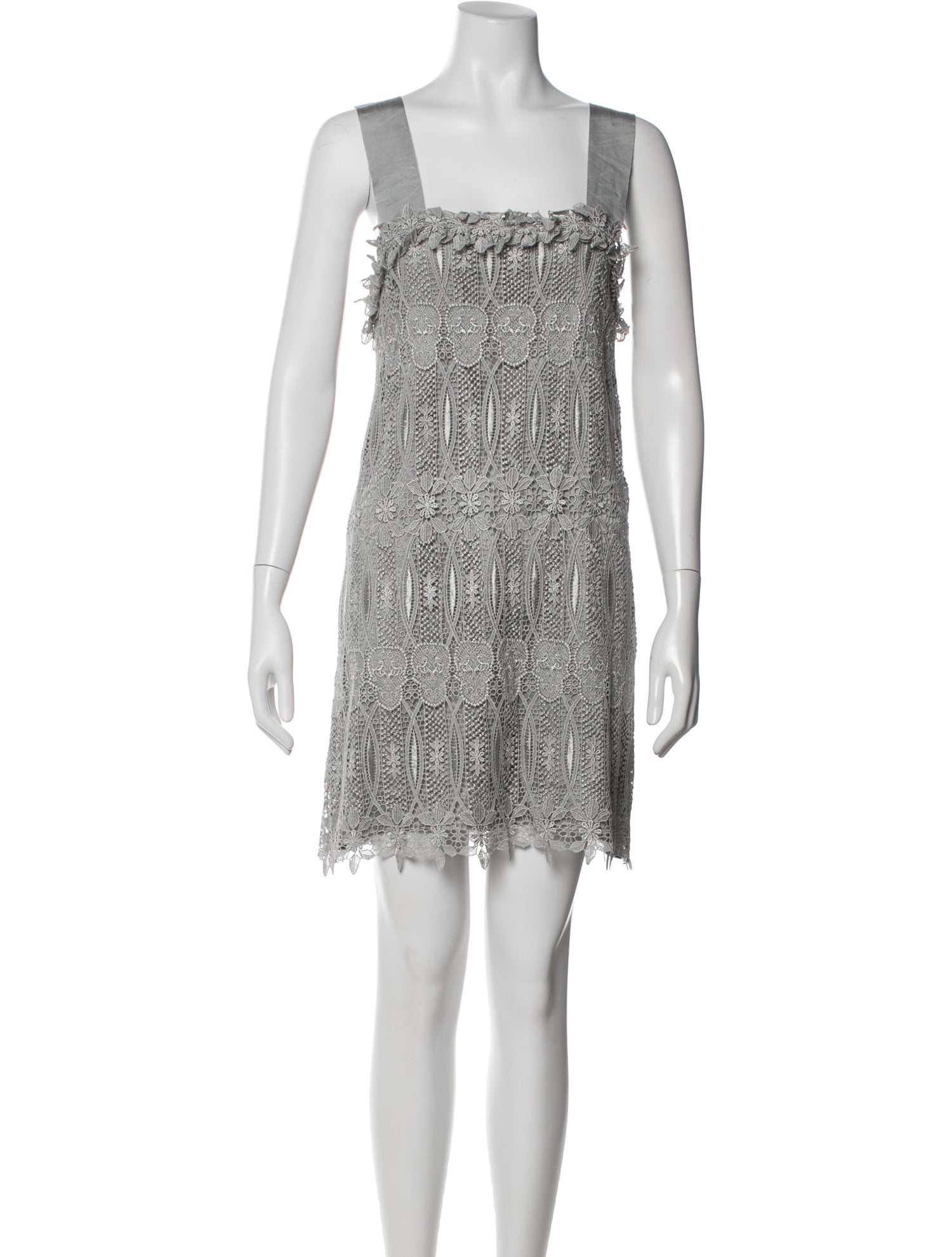 Thomas Wylde Lace Pattern Mini Dress