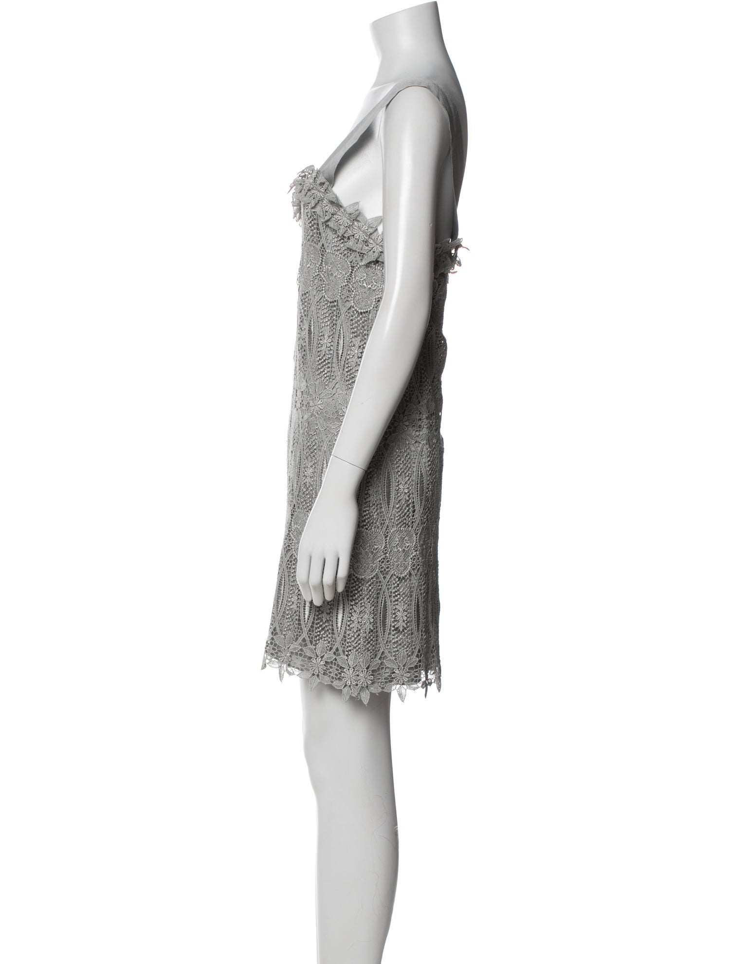 Thomas Wylde Lace Pattern Mini Dress