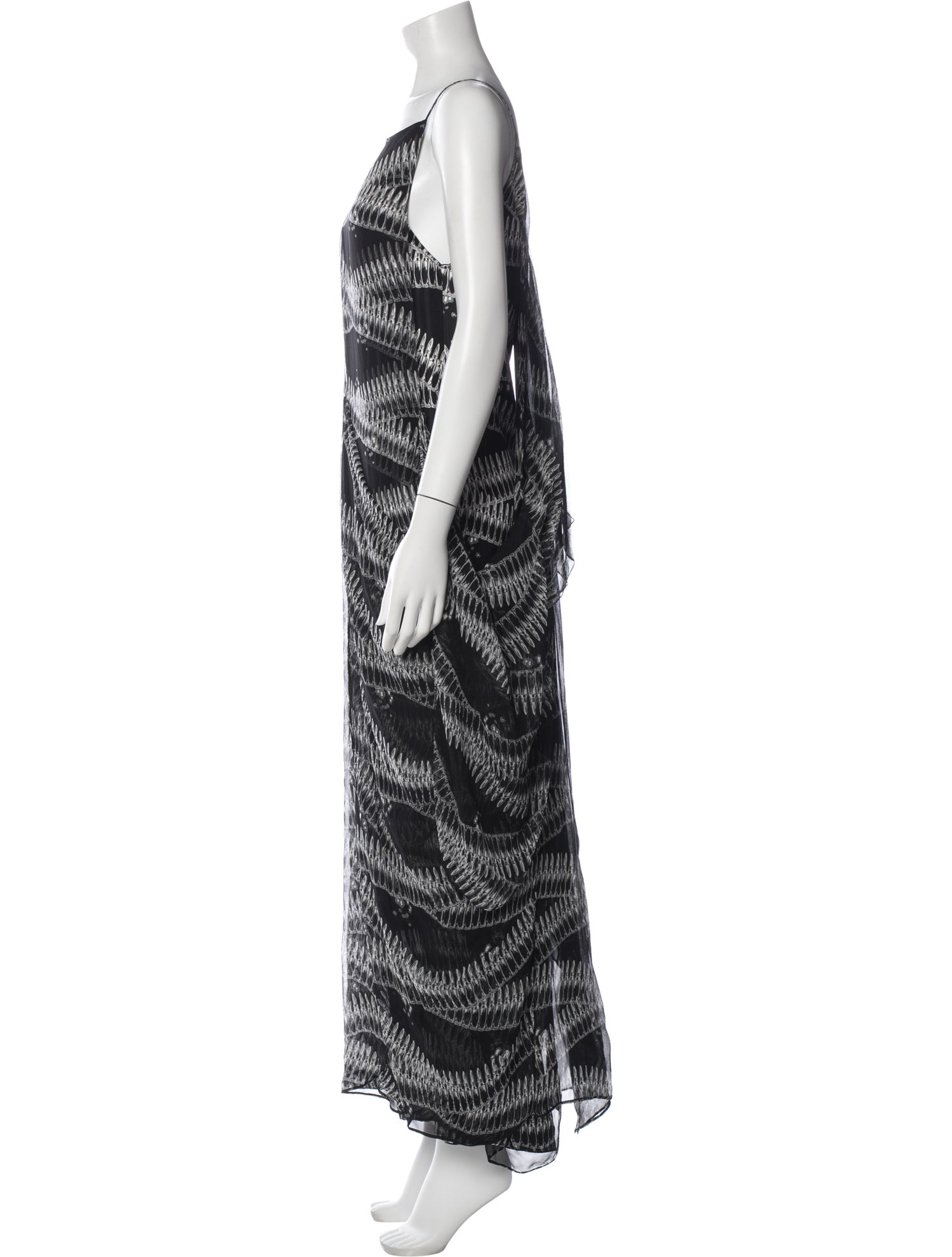 Thomas Wylde Silk Long Dress