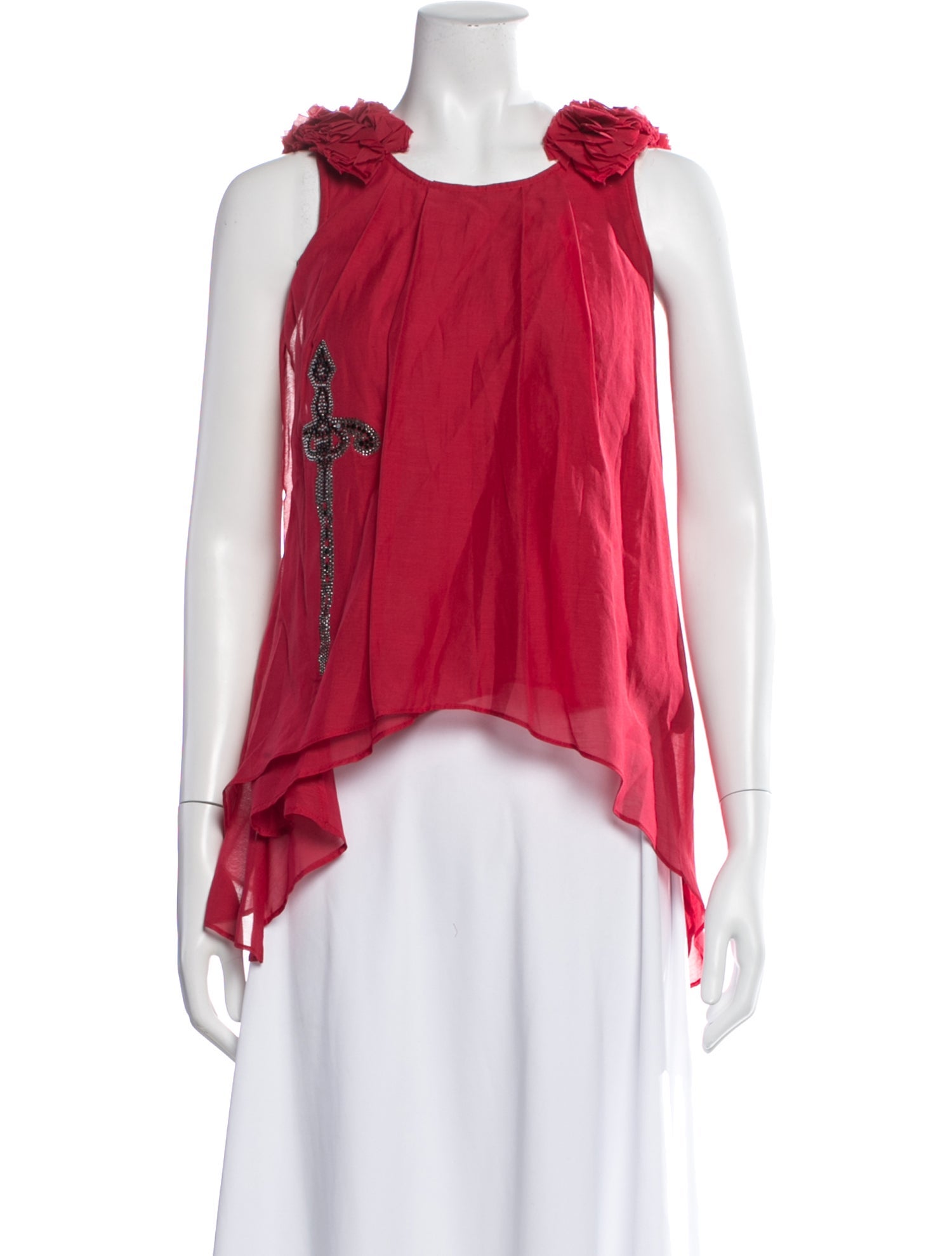 Thomas Wylde Graphic Print Crew Neck Top