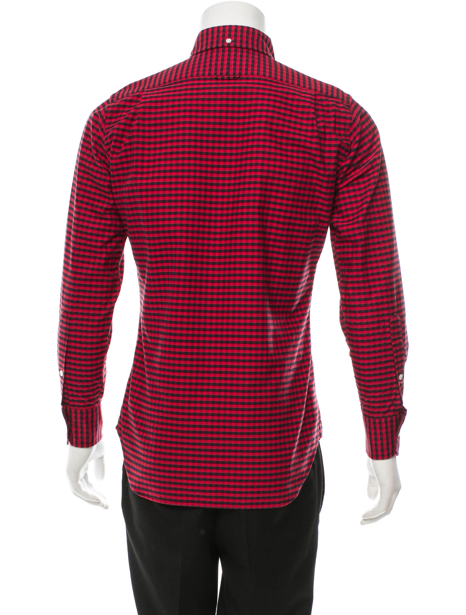 Thom Browne Gingham Button-Down Shirt