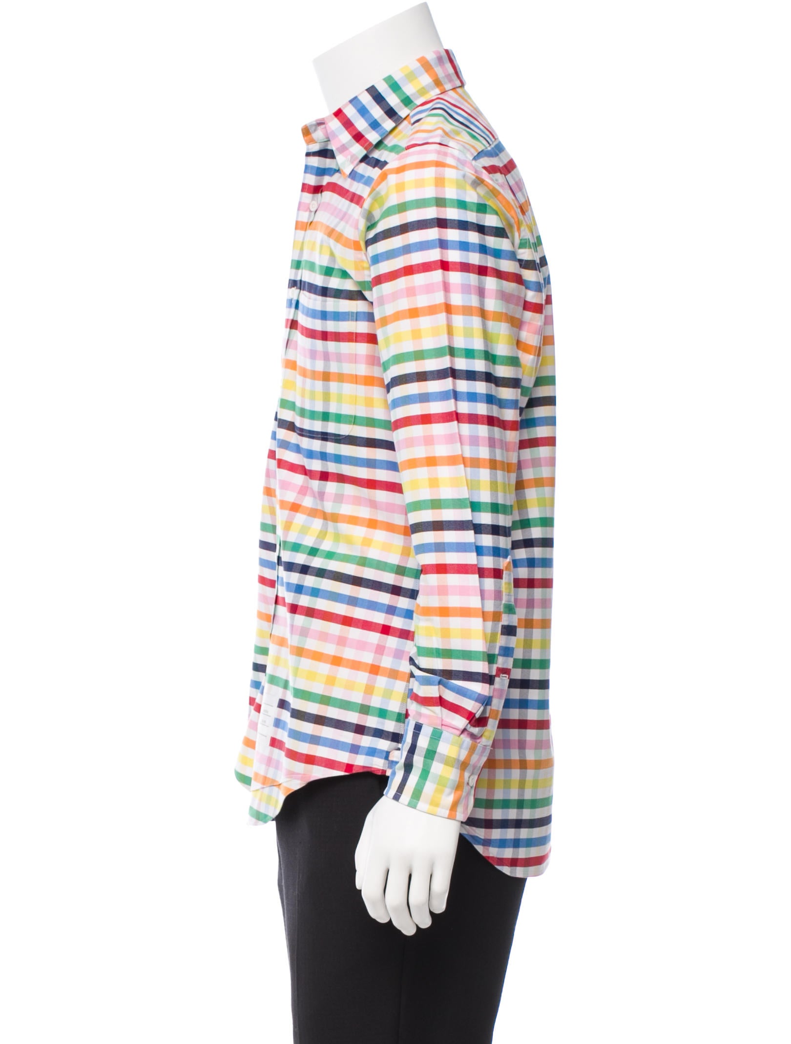 rainbow button up