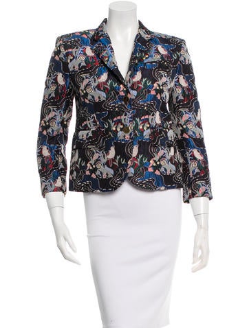Thom Browne Bird Pattern Blazer