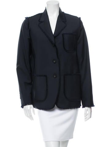 Thom Browne Wool Three-Button Blazer w/ Tags