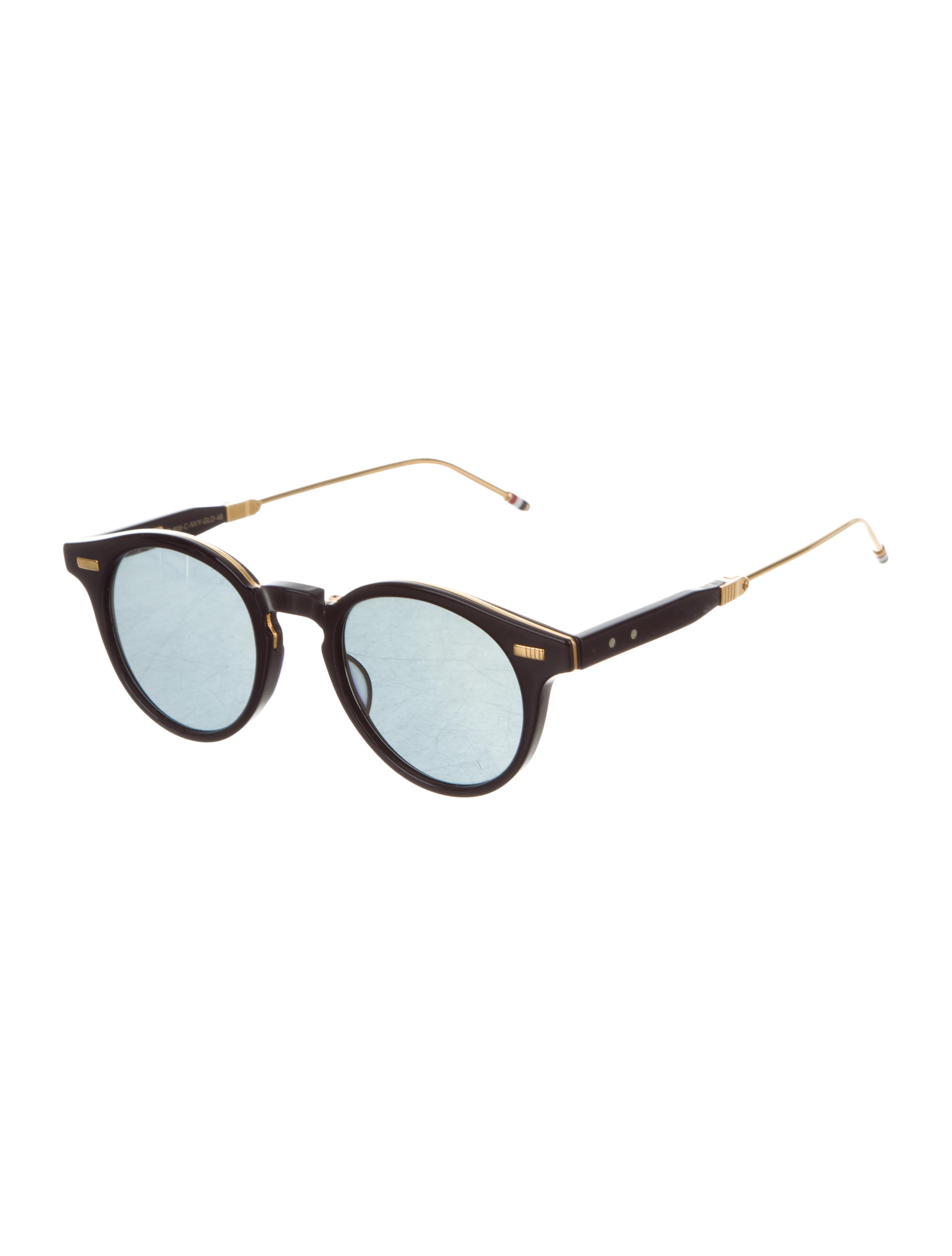 Thom Browne TB-806 Folding Sunglasses - Blue Sunglasses