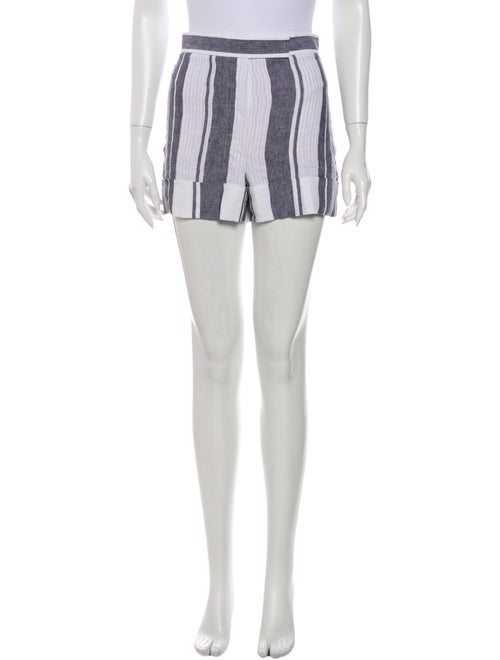 Thom Browne Striped Mini Shorts White