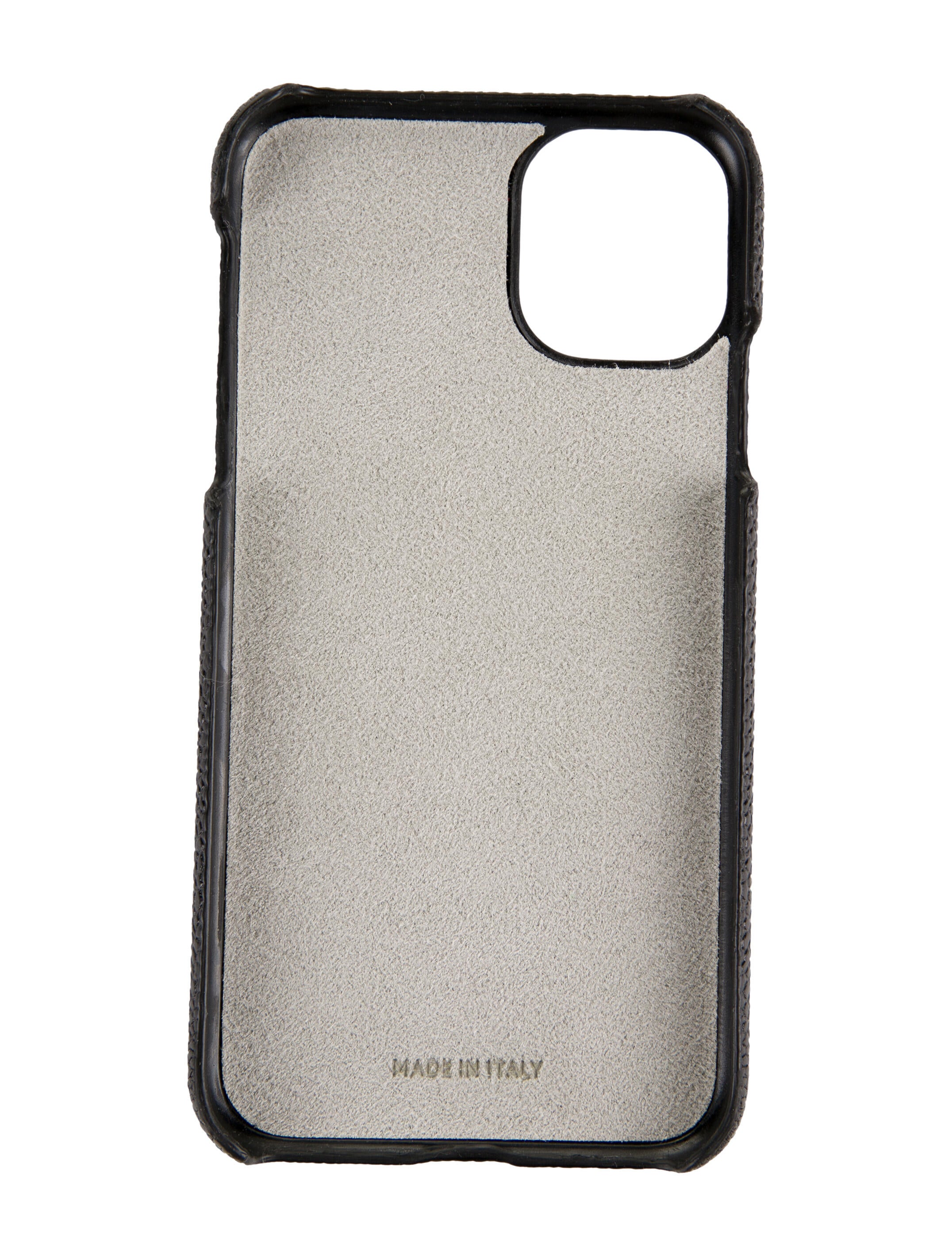 Thom Browne Leather iphone 11 case - Black Phone Cases