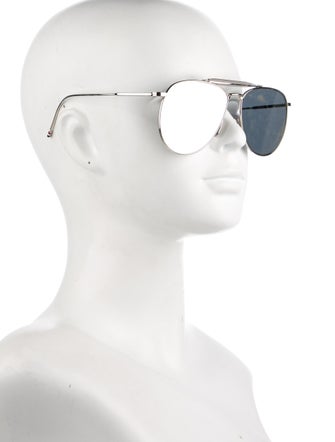 Thom Browne Aviator Mirrored Sunglasses