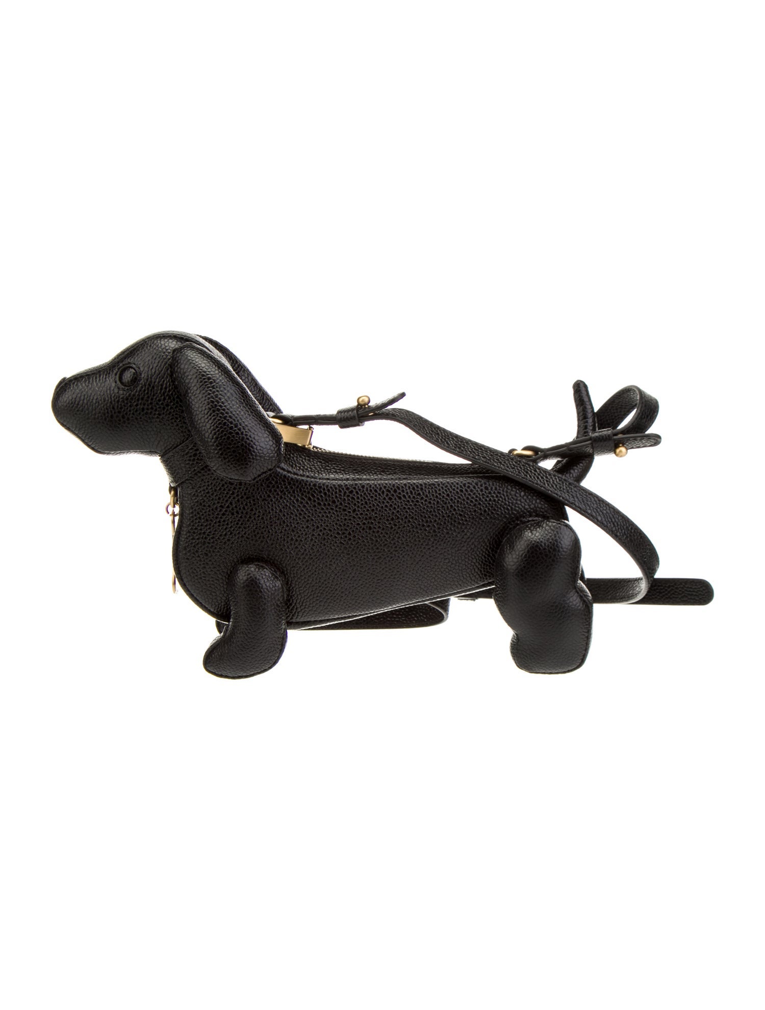 Thom Browne Hector Baguette Bag Black Crossbody Bags, Handbags