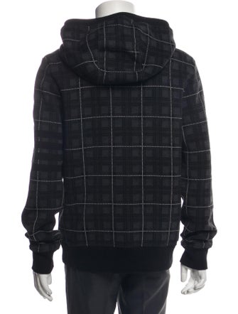 Thom Browne Tartan 4-Bar Plaid Print Hoodie