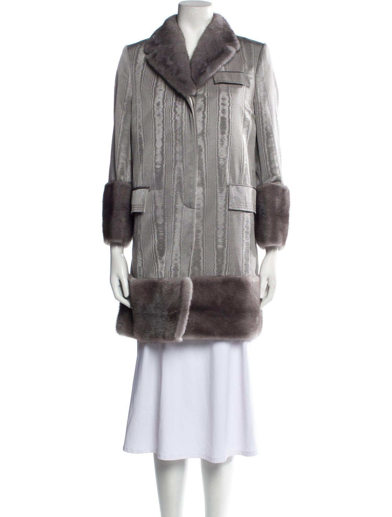 Thom Browne Chesterfield Mink Fur Coat w/ Tags