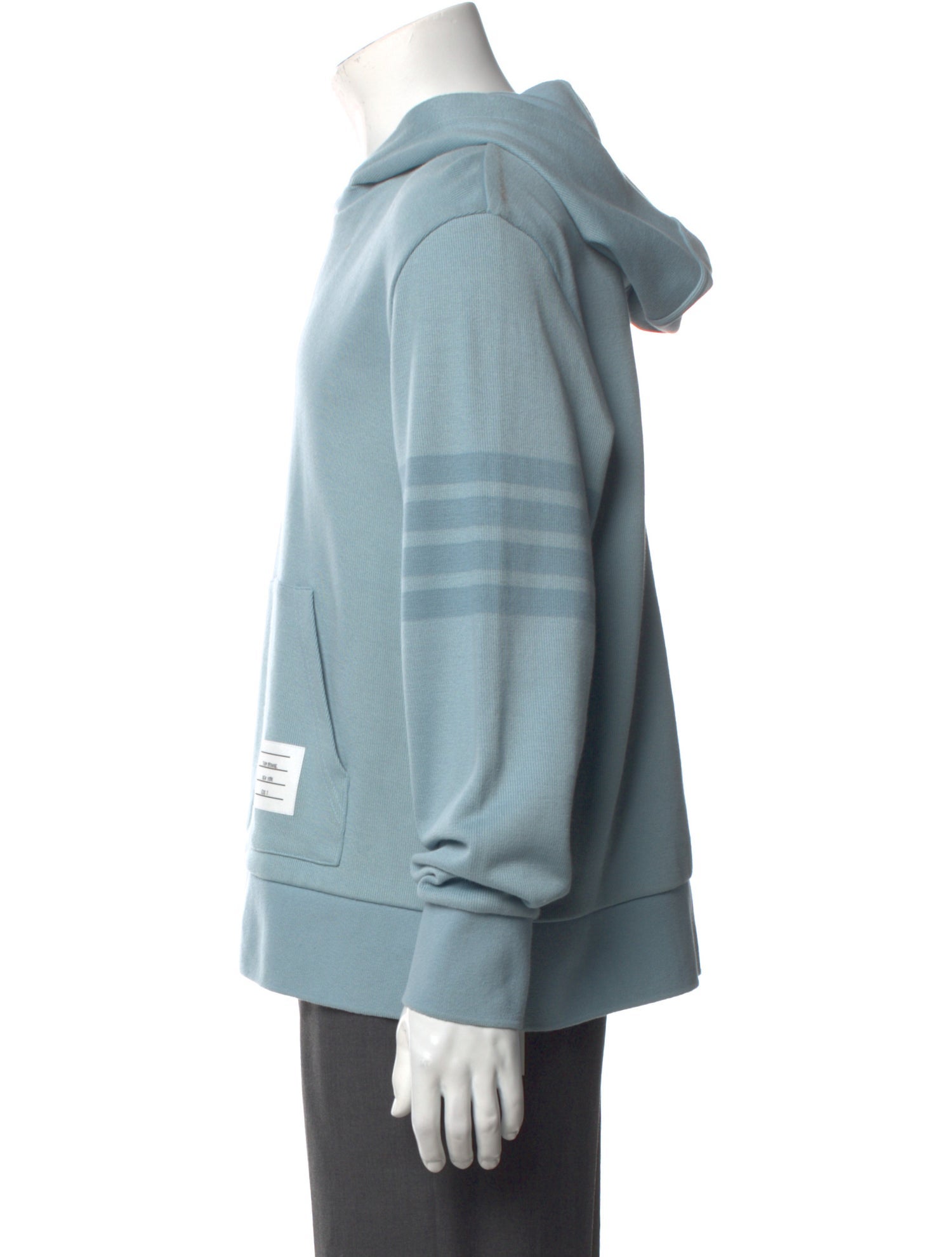 Thom Browne 4-Bar Double Face Knit Crew Neck Hoodie w/ Tags