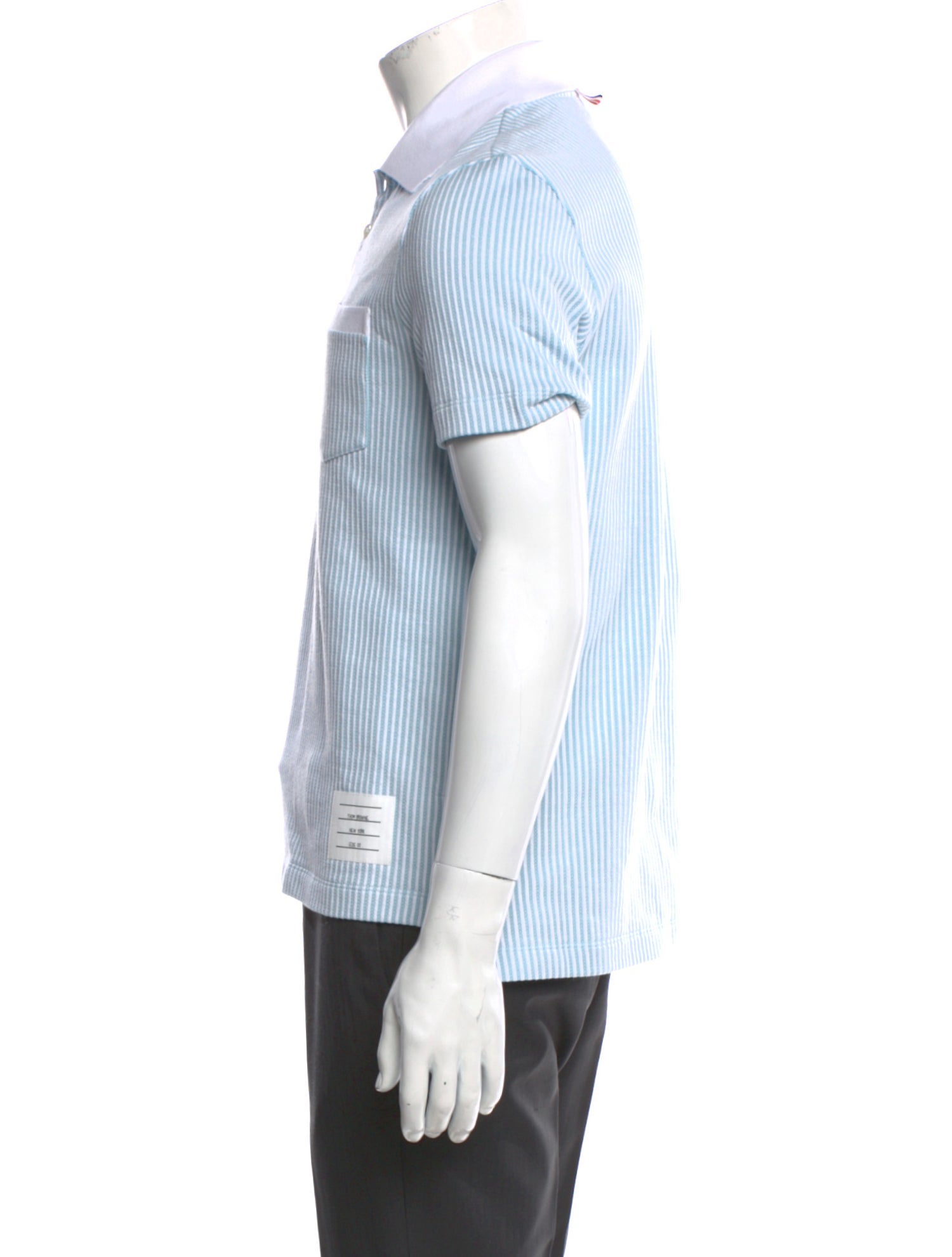 Thom Browne Striped Collar Polo Shirt w/ Tags