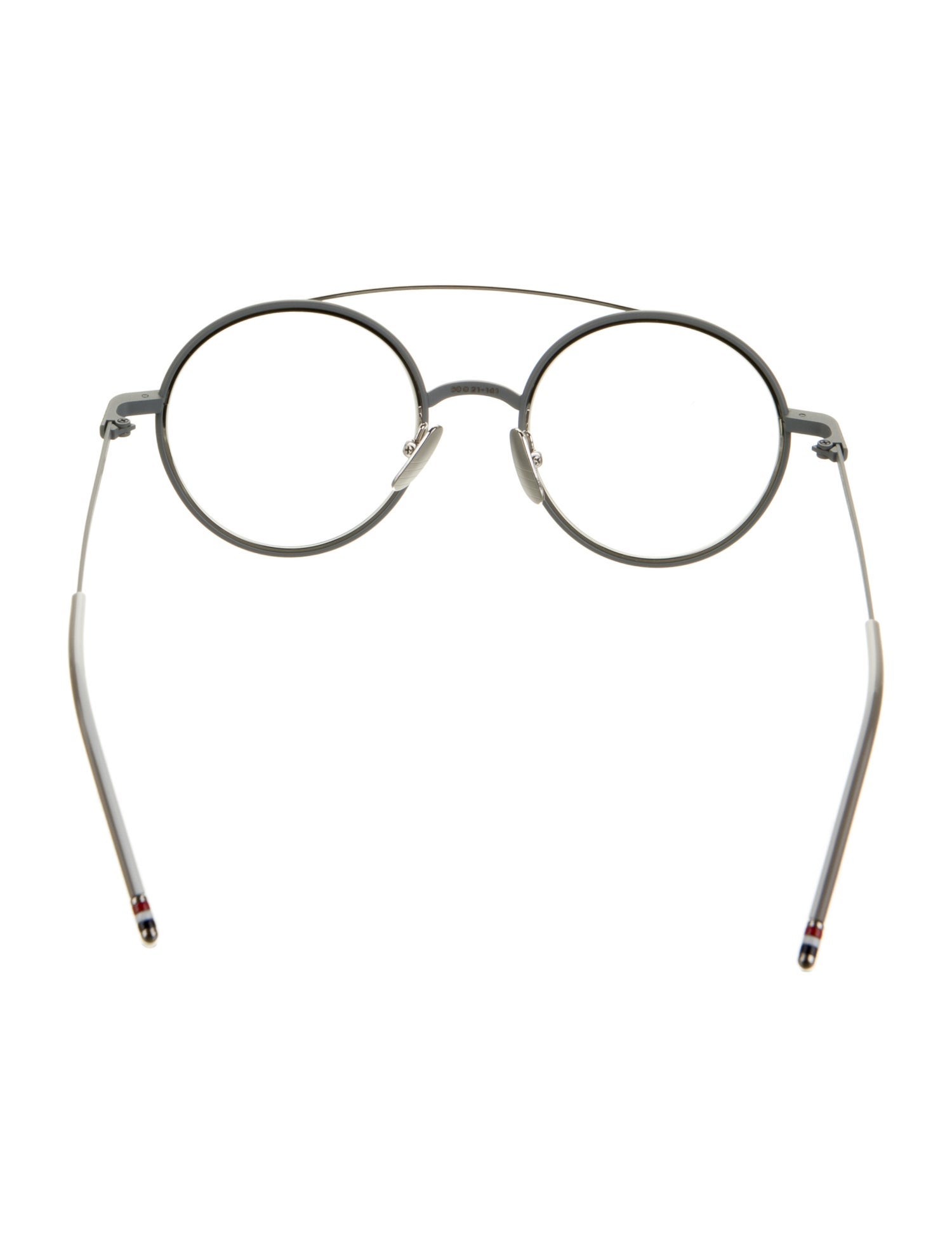 Round Eyeglasses w/ Tags — 3/4
