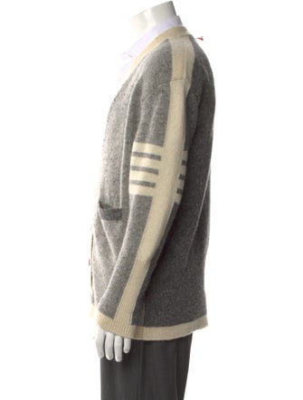 Thom Browne 4 Bar Stripe Wool Cardigan