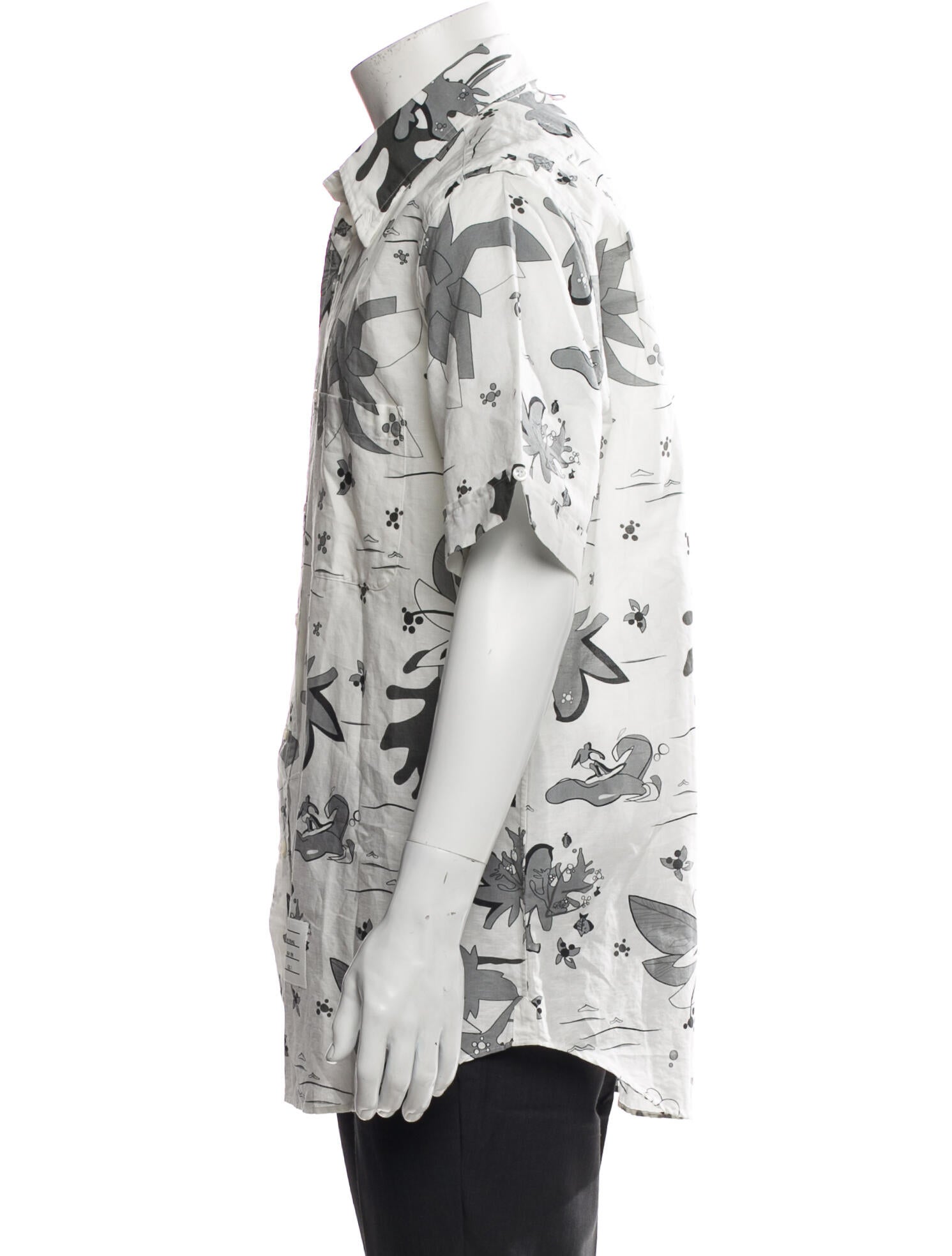 Thom Browne Printed Linen Shirt