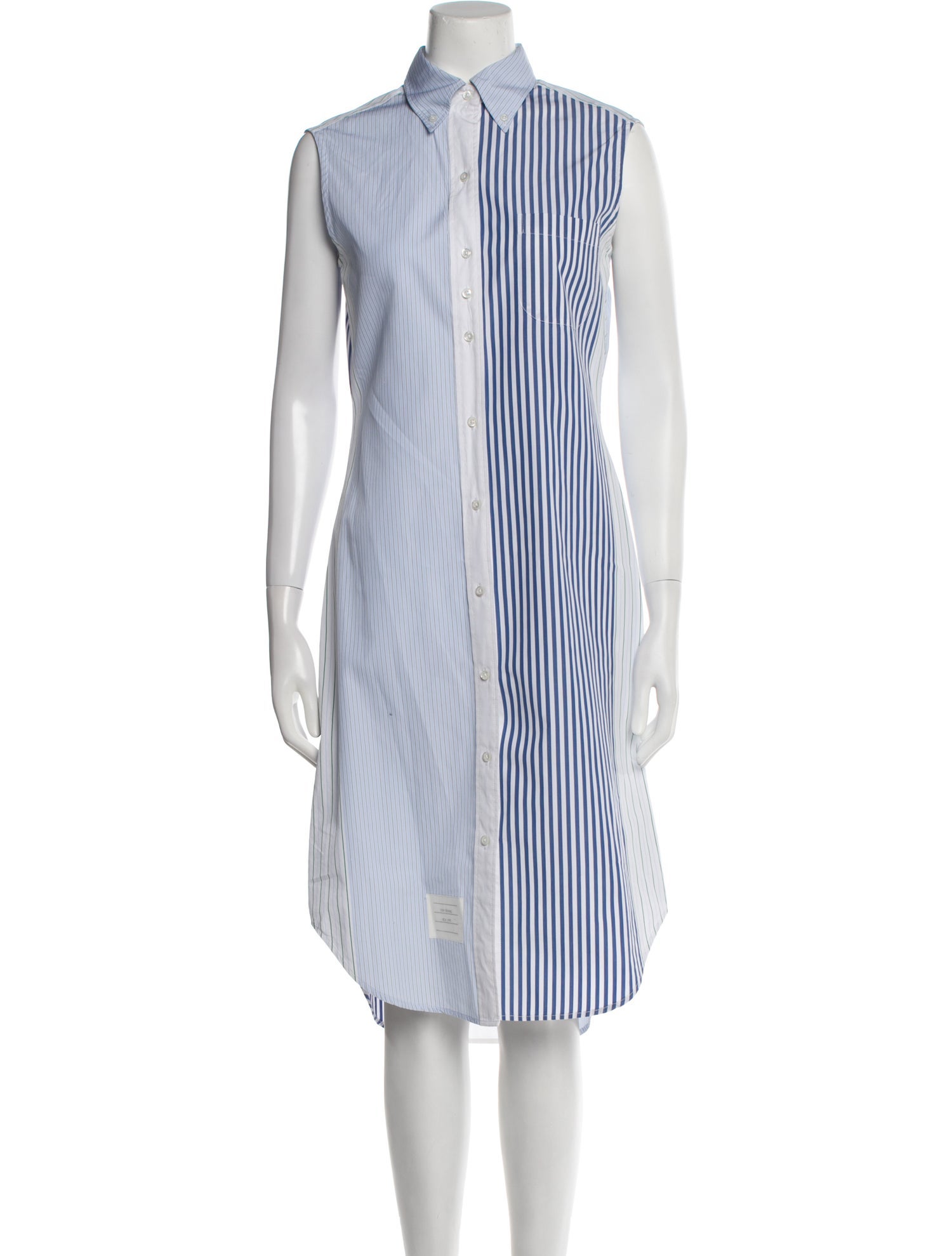 Thom Browne Striped Midi Length Dress