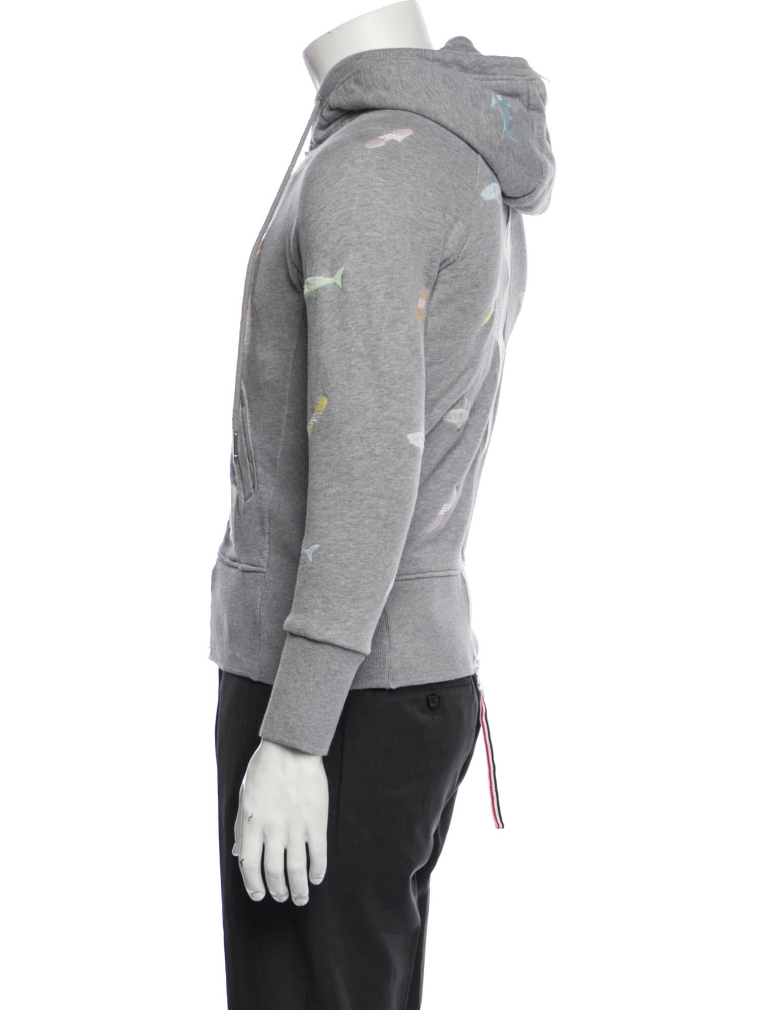Thom Browne Printed Crew Neck Hoodie