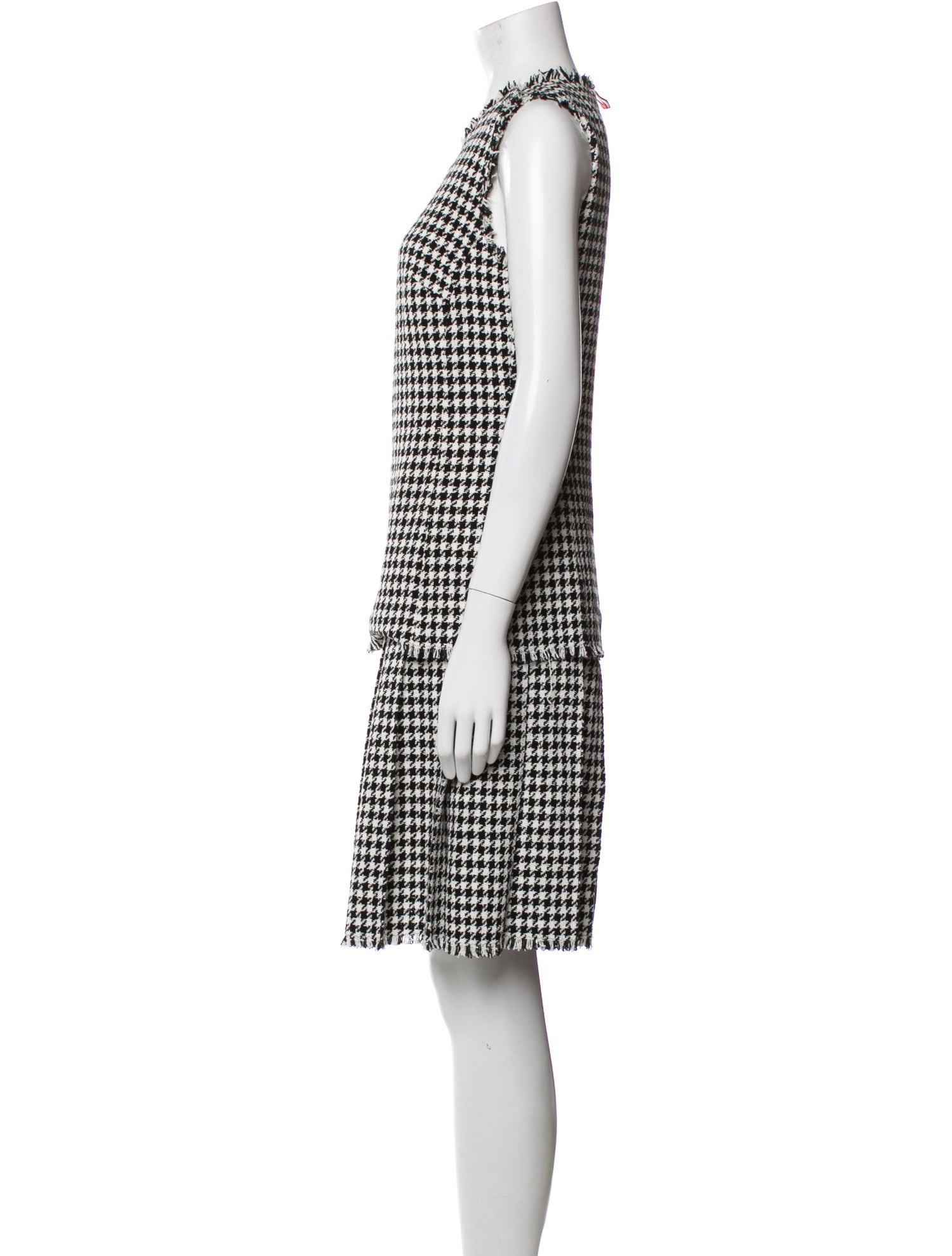 Thom Browne Houndstooth Print Knee-Length Dress