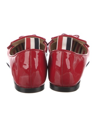 Thom Browne Patent Leather Bow Accents Loafers