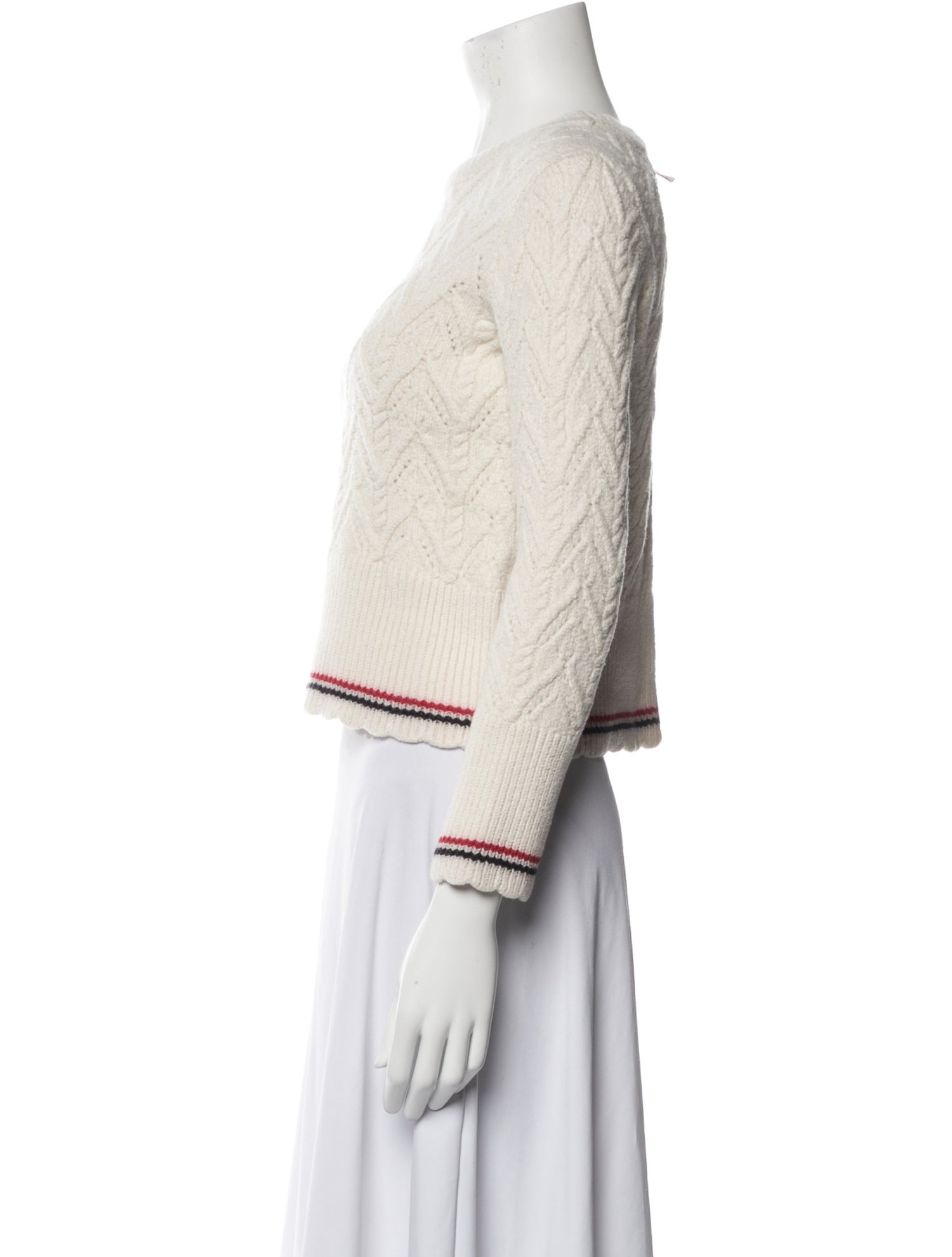 Thom Browne Merino Wool Crew Neck Sweater