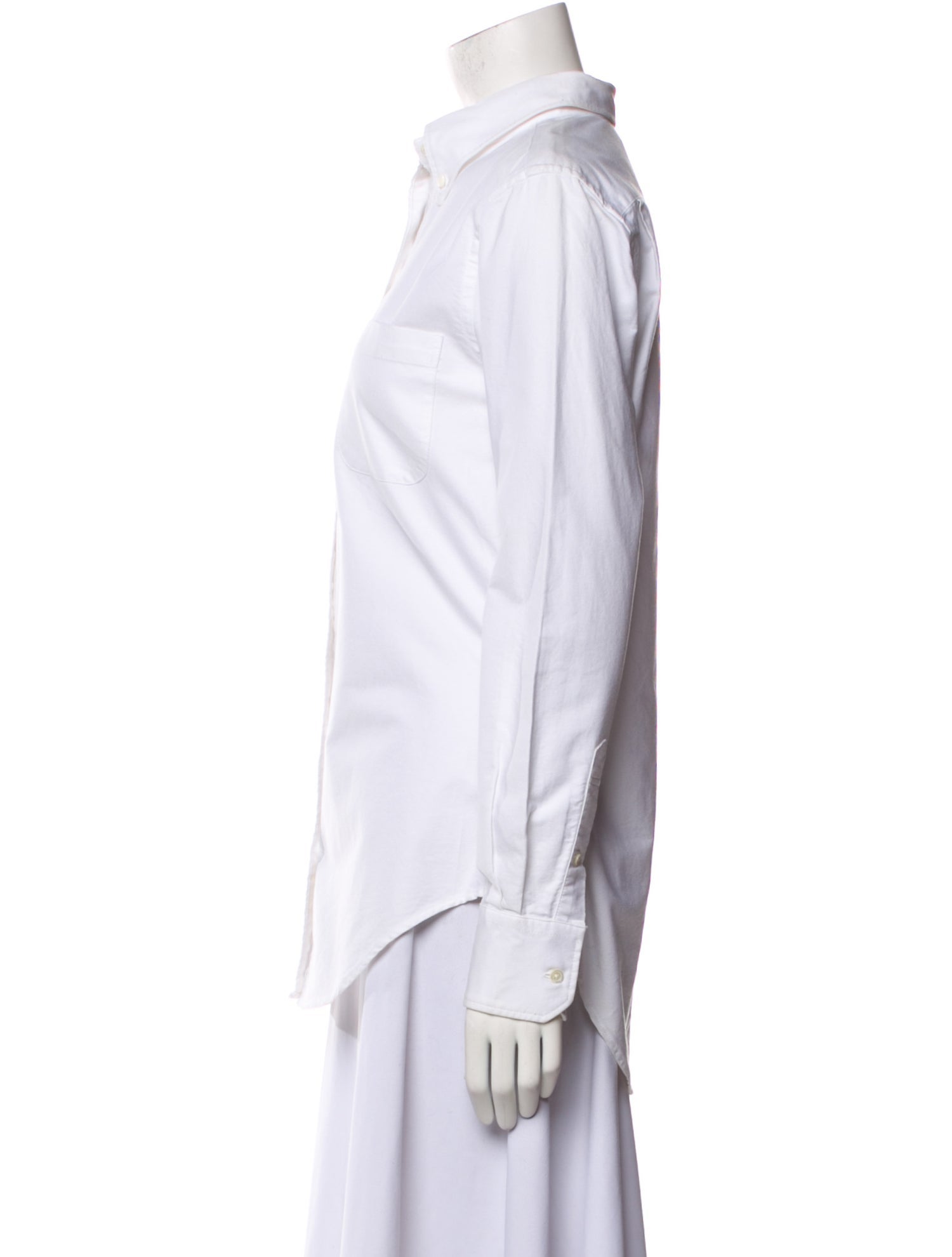 Thom Browne Long Sleeve Button-Up Top