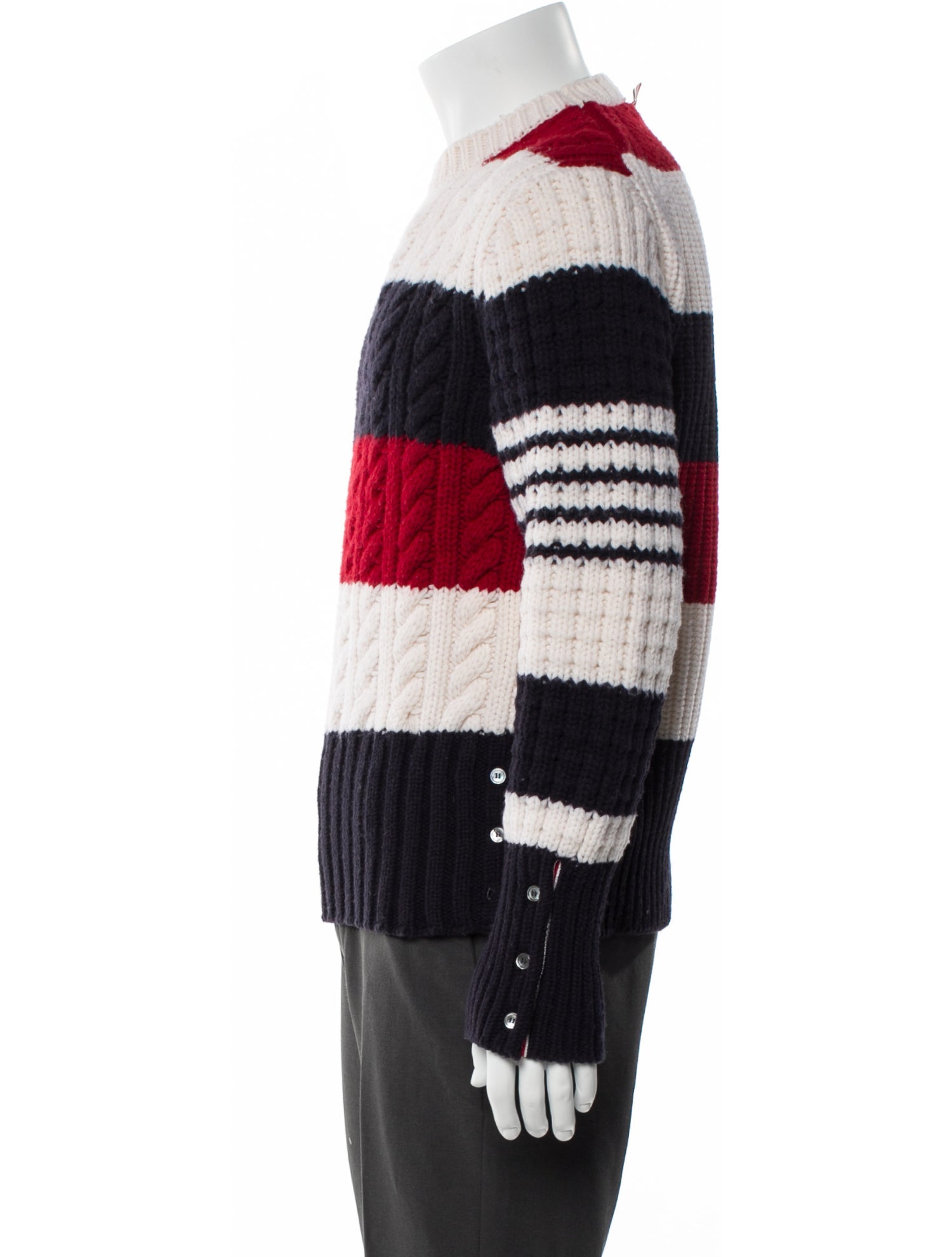 Thom Browne 4-Bar Wool Pullover