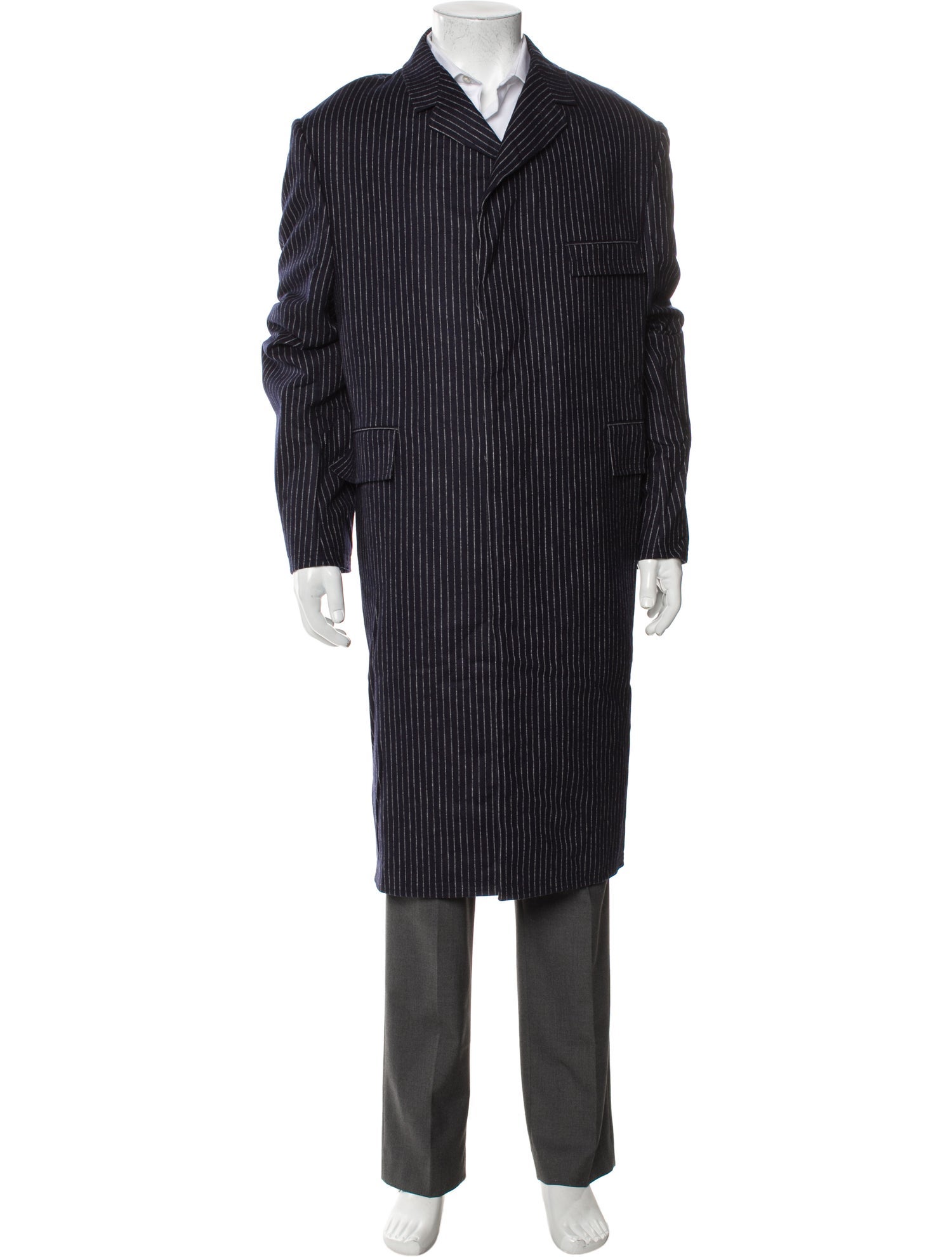 Thom Browne Striped Overcoat