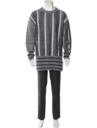 Thom Browne Linen Striped Pullover