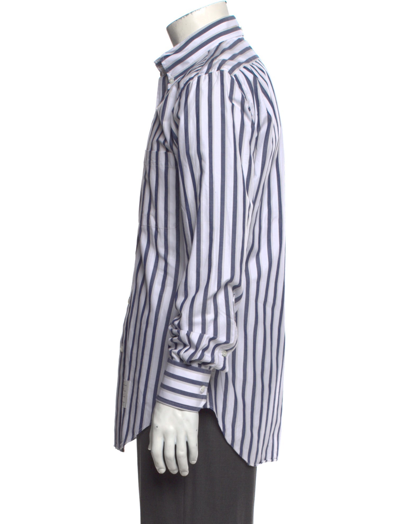 Thom Browne Striped Long Sleeve Shirt