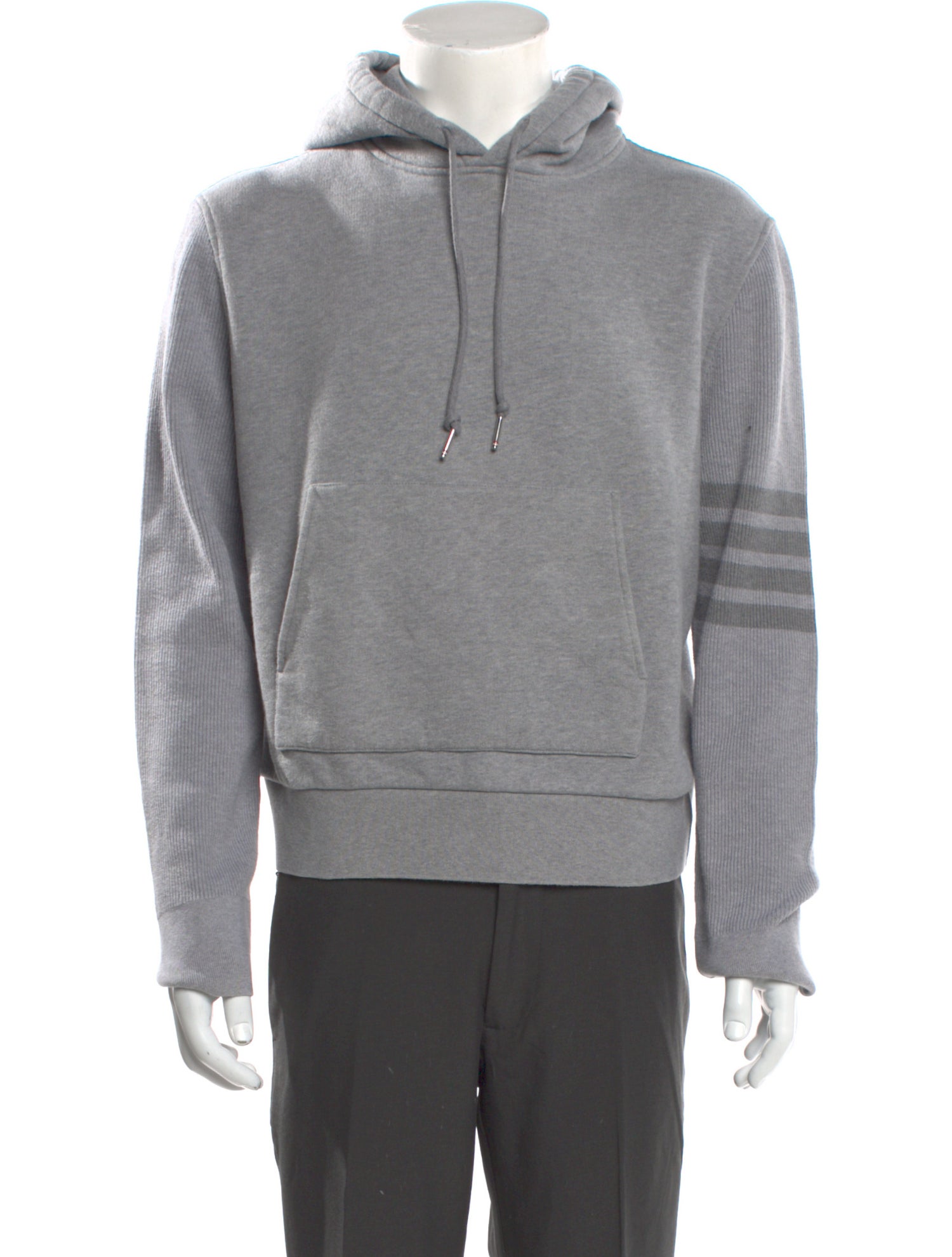 Thom Browne 4-Bar Crew Neck Hoodie