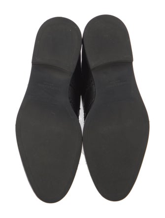 Thom Browne Leather Printed Combat Boots