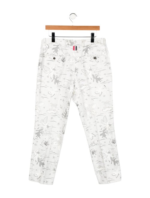 Thom Browne Floral Print Chinos