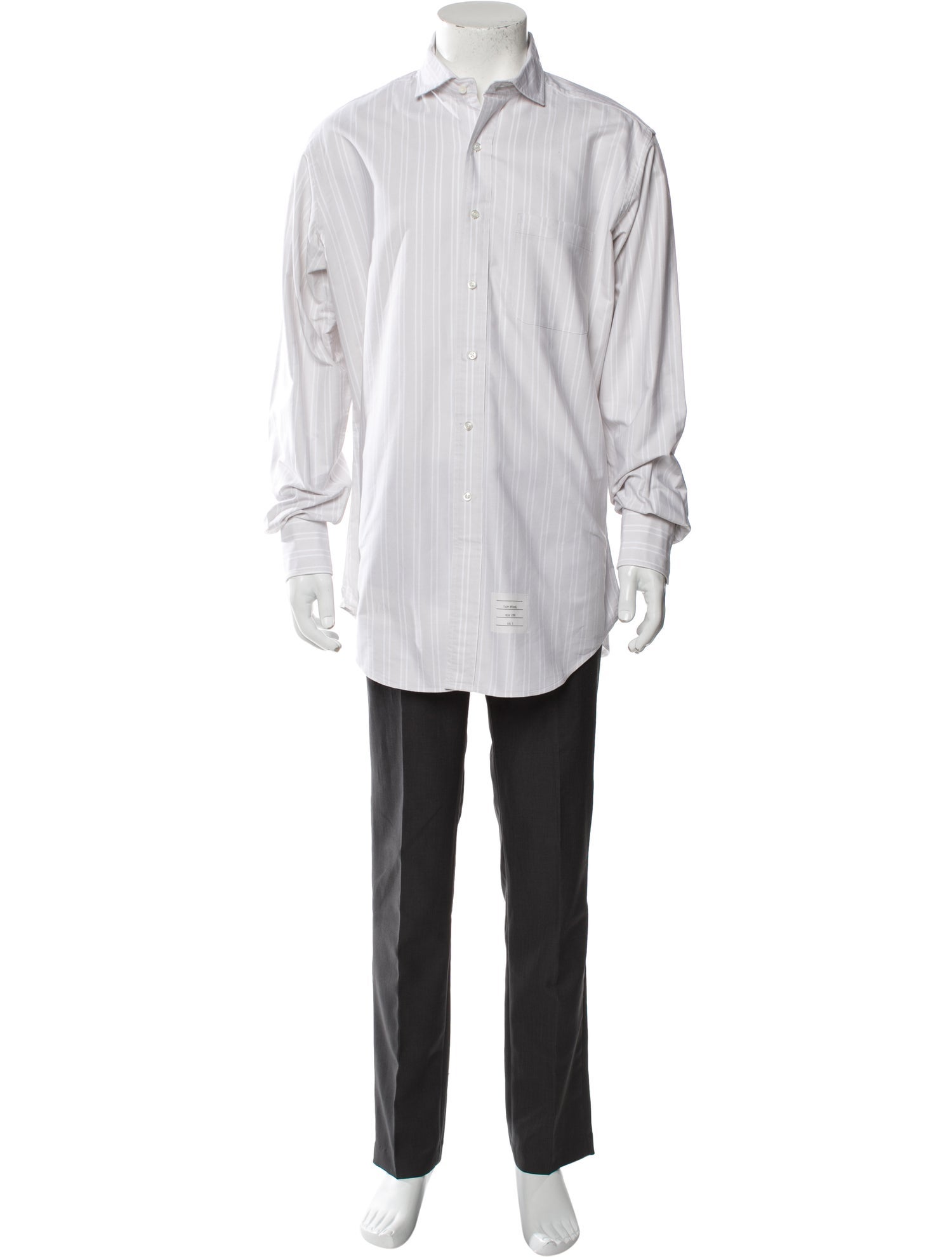 Thom Browne Striped Long Sleeve Shirt