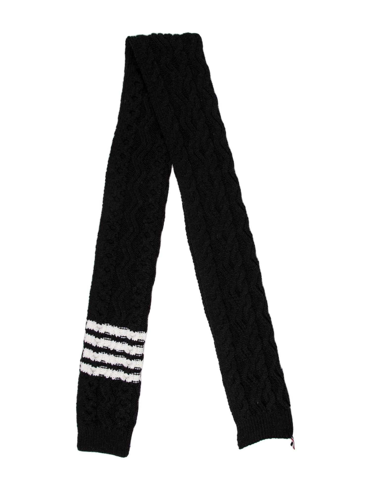 Thom Browne Merino Wool Striped Scarf