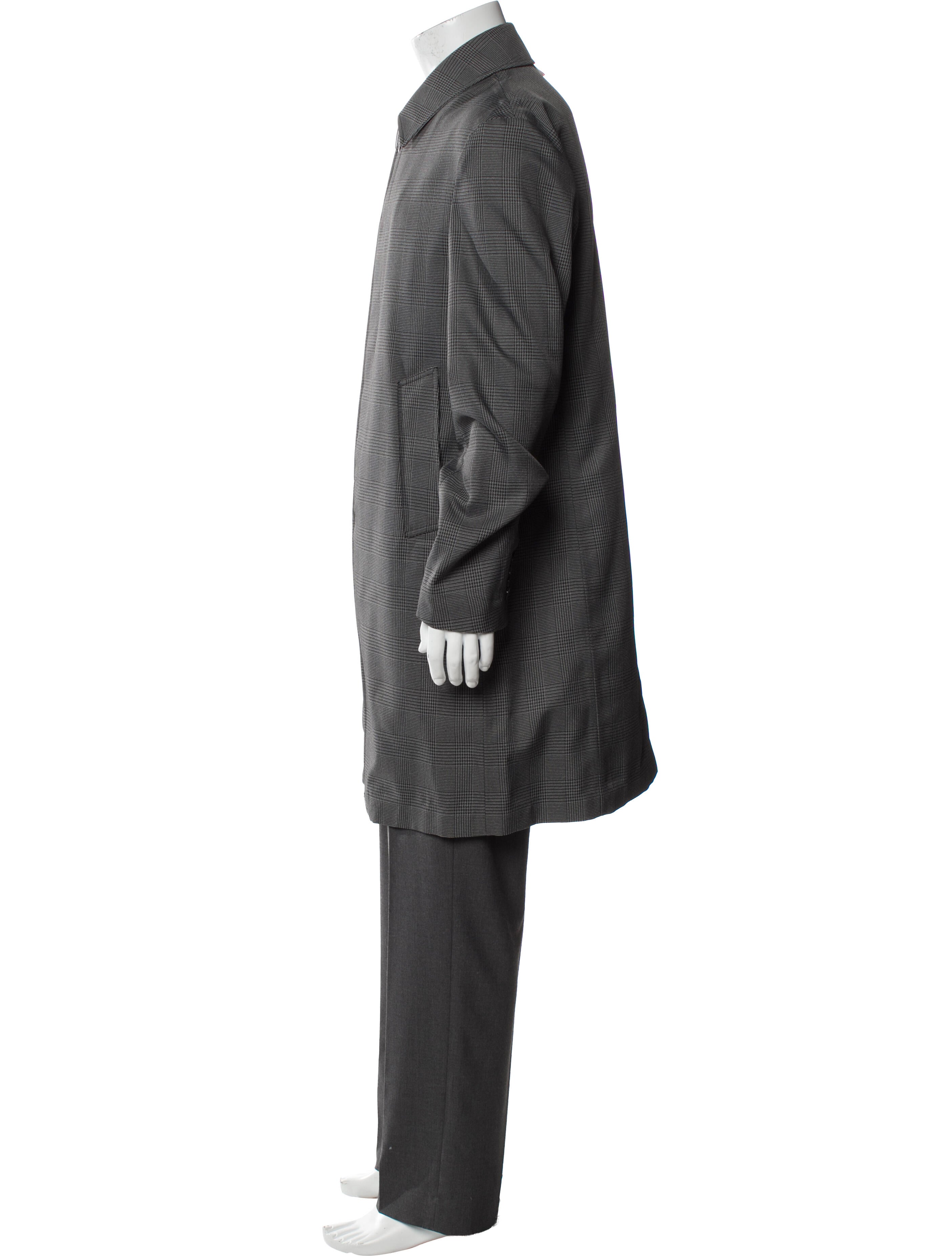 Thom Browne Plaid Print Overcoat