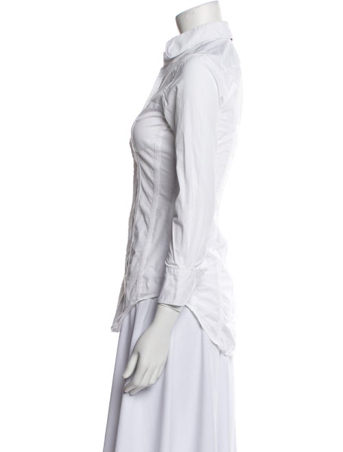 Thom Browne Three-Quarter Sleeve Button-Up Top