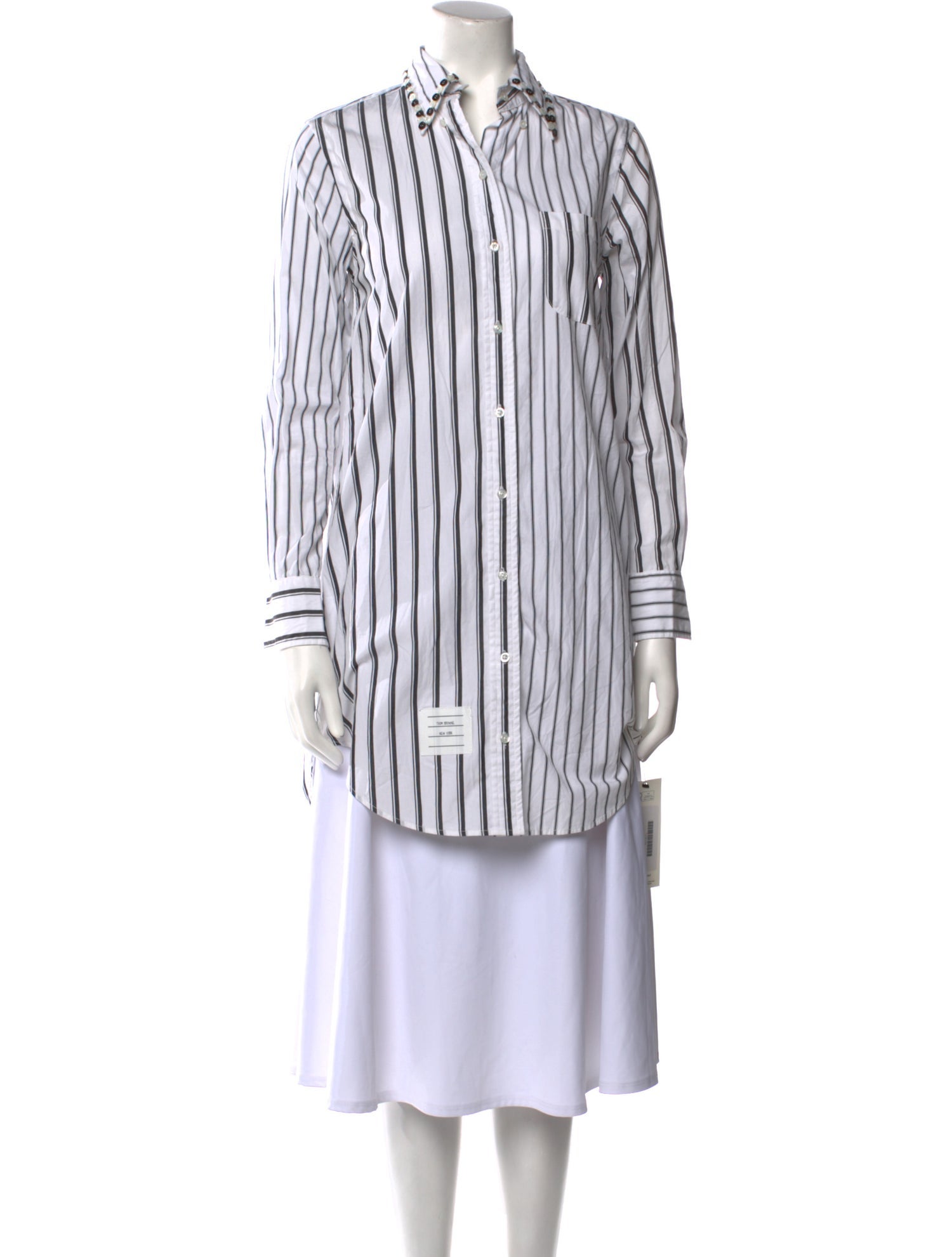 Thom Browne Striped Long Sleeve Tunic