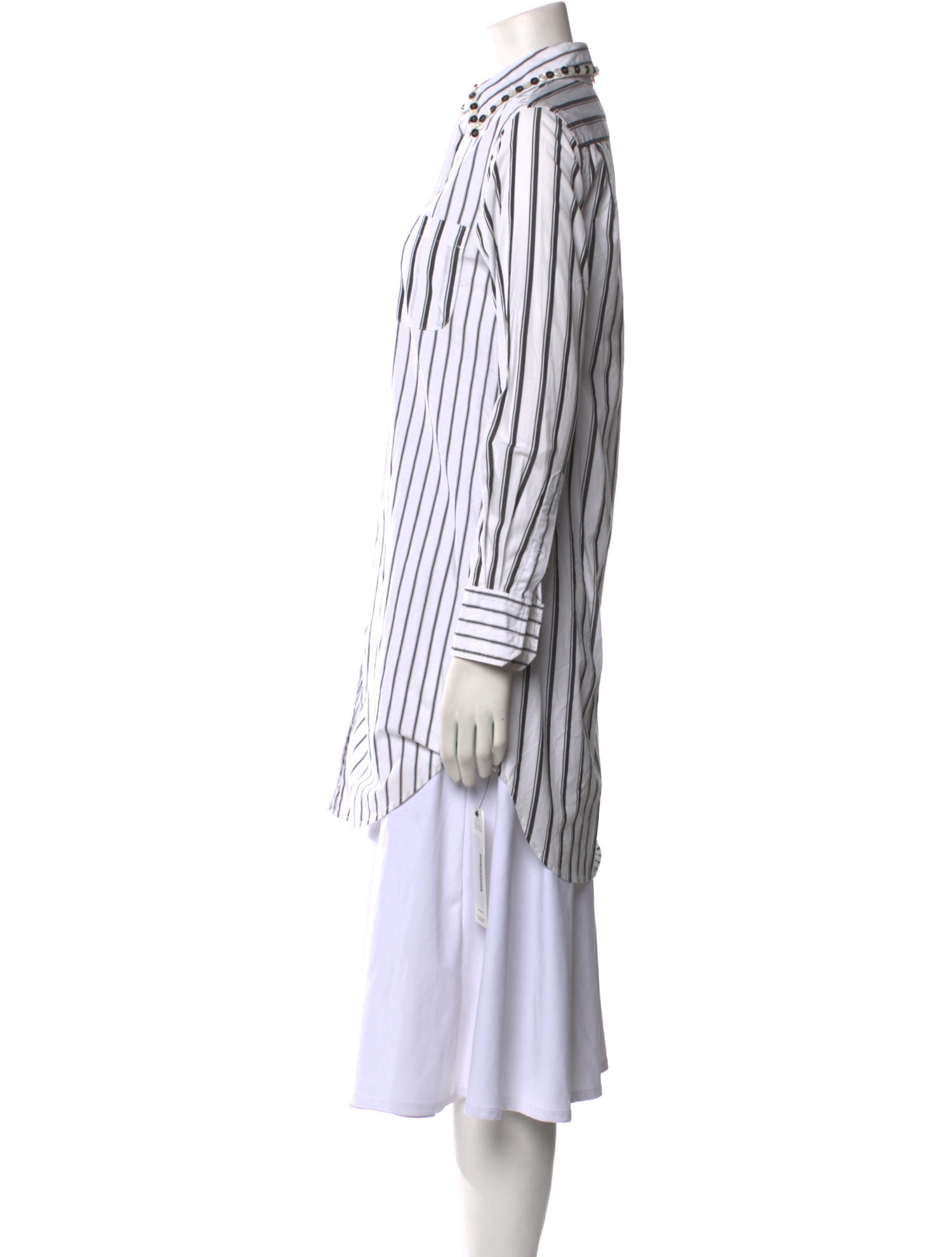 Thom Browne Striped Long Sleeve Tunic