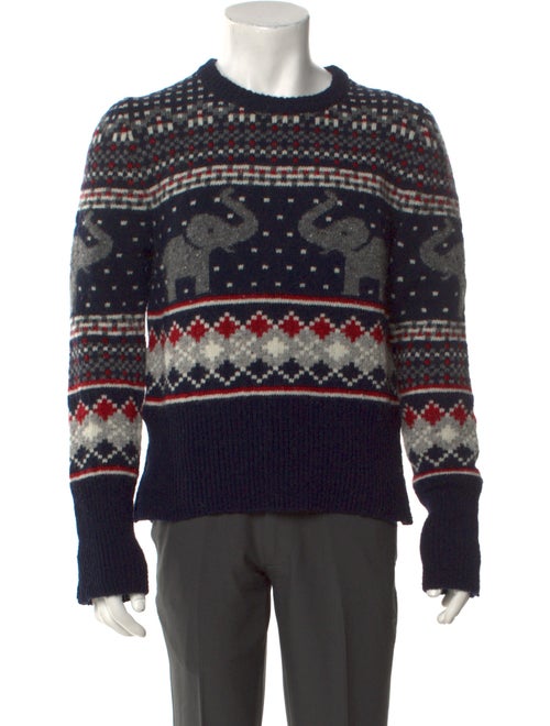 Thom Browne Wool Printed Pullover
