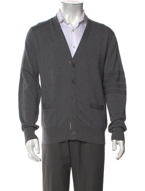 Thom Browne 4 Bar Stripe Wool Cardigan
