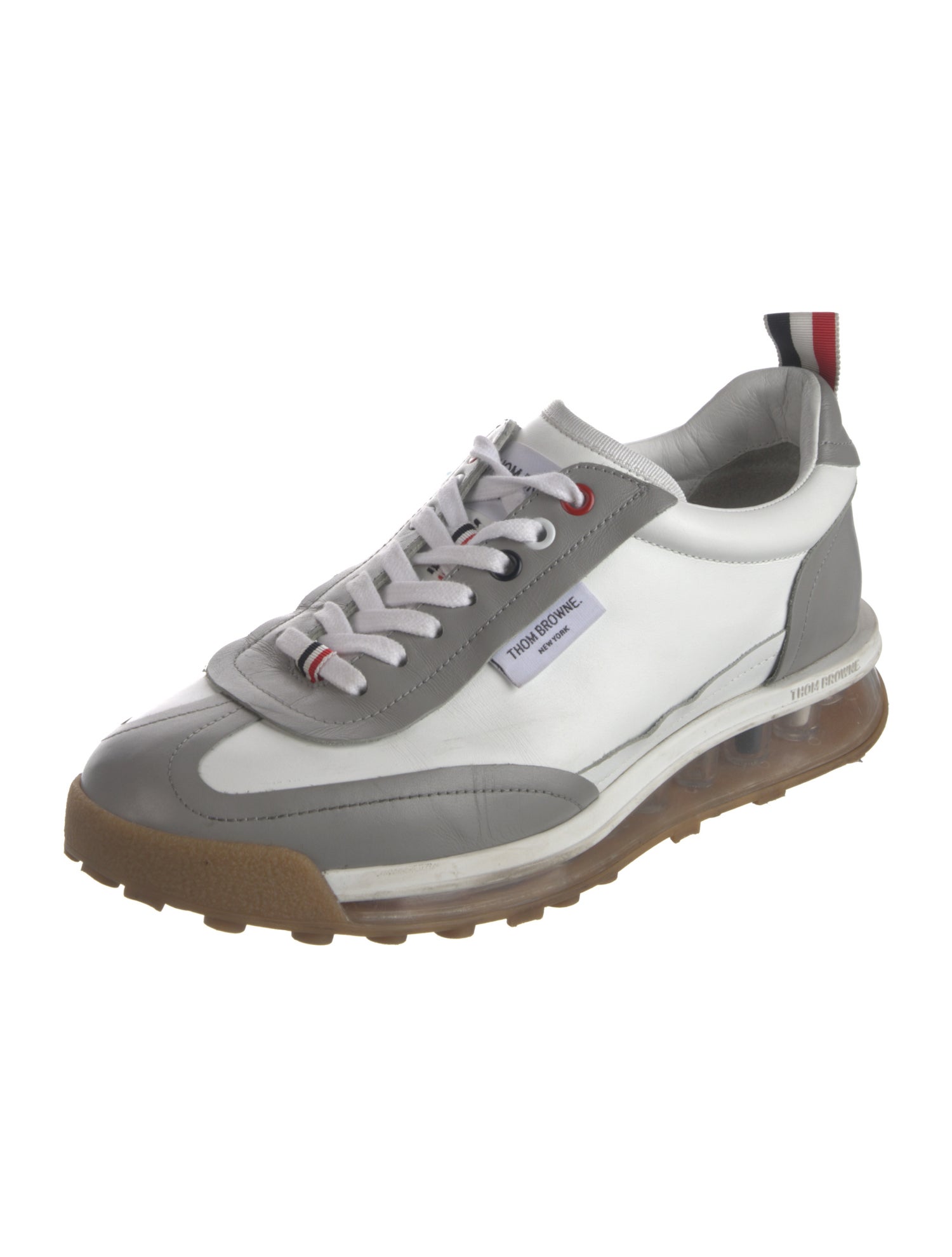 Thom Browne Nylon Colorblock Pattern Sneakers