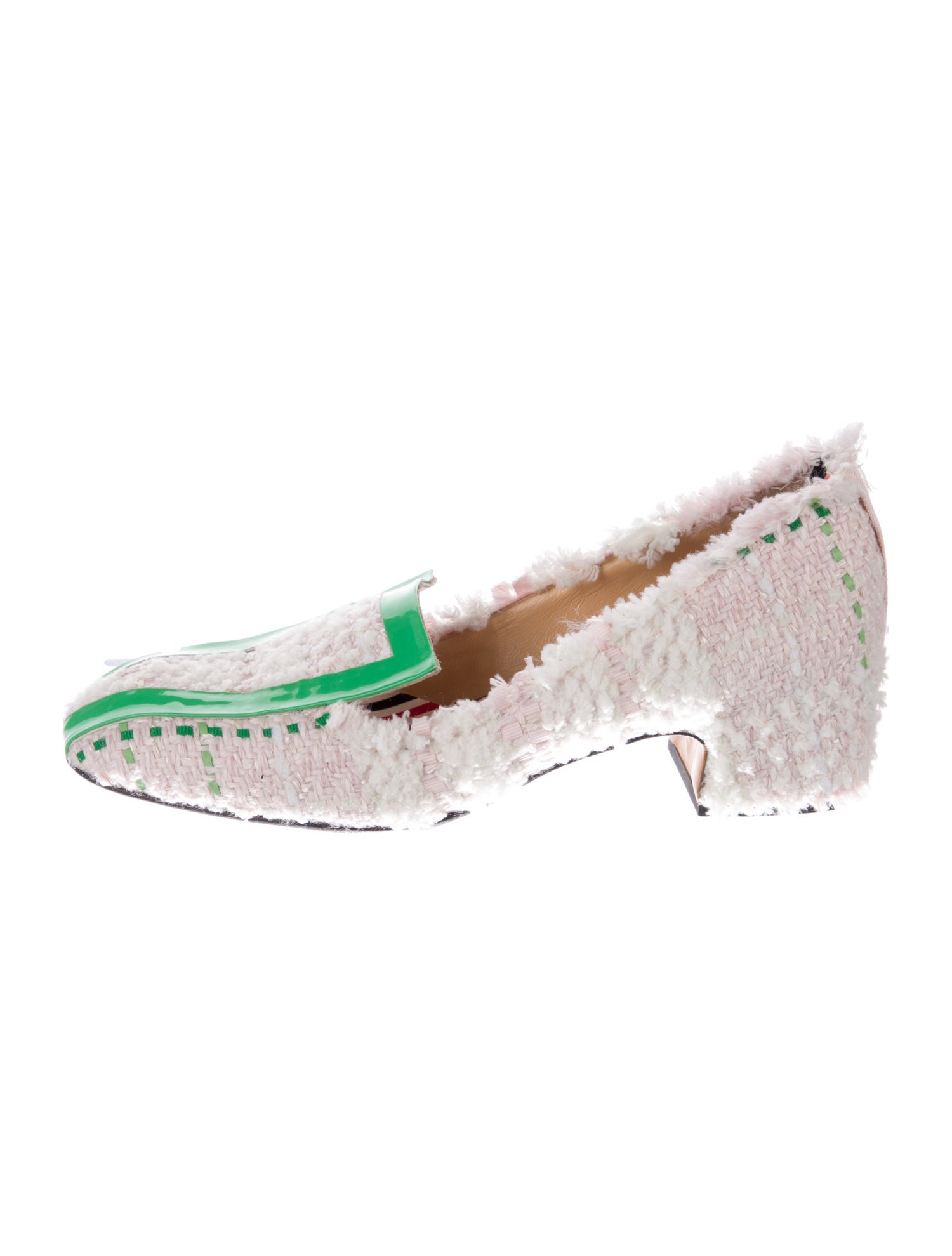 Thom Browne Glitter Tweed Pattern Loafers